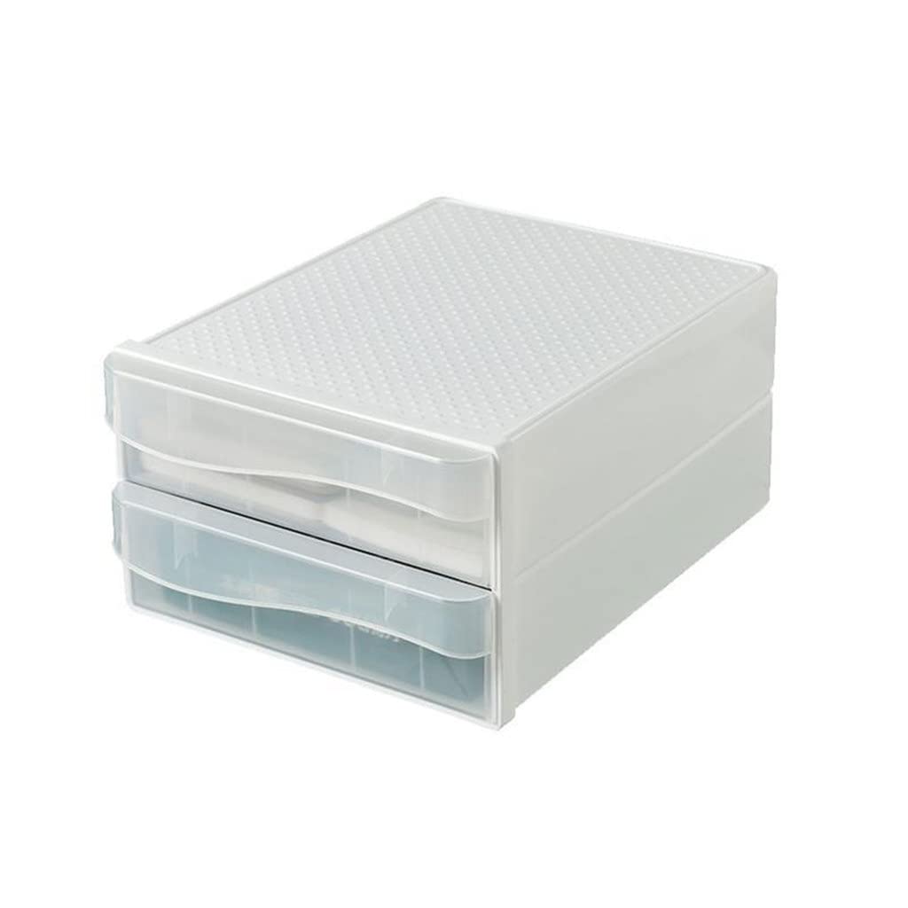 WALNUTA Clear Acrylic Desktop Organizer - Document Holder & Pen Storage Box for Home Office | Perfect for Organizing Papers, Files, and Stationery on Your Desk