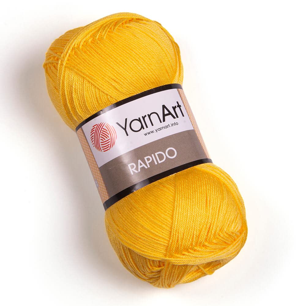 Yarnart Rapido 100% Microfiber Acrylic Knitting Yarn - 3.52 Oz, 382.76 Yds - Soft Silky Crochet Yarn for Summer Projects, Lace & Accessories - Perfect for Scarves, Shawls & Lightweight Garments