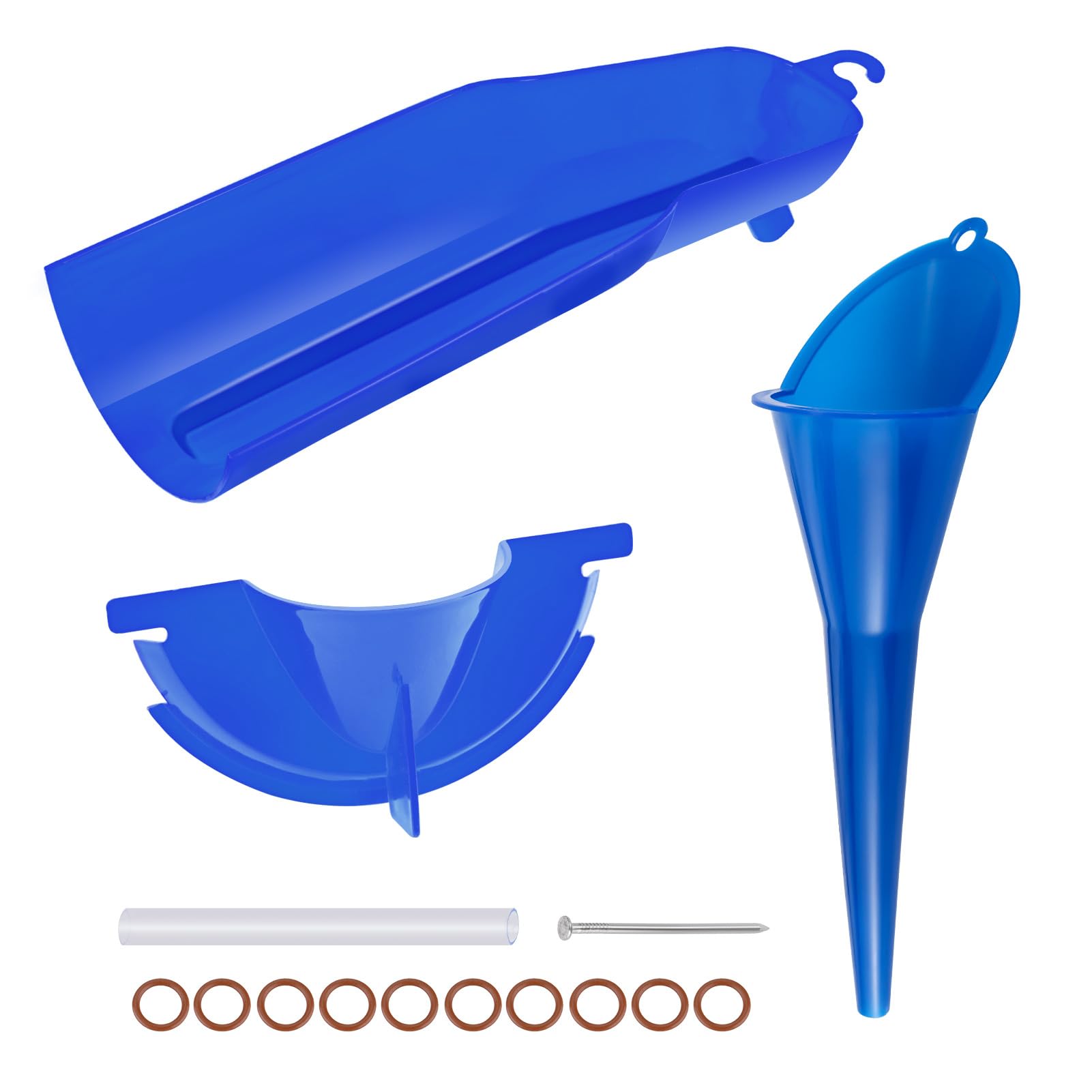 Oil Funnel Tool Kit for Motorcycles - Primary Case & Crankcase Fill Funnel with Drip-Free Oil Filter - Compatible with Harley Touring, Sportster & Dyna Models (No Wrench Needed) - Perfect for DIY Oil Changes & Motorcycle Maintenance