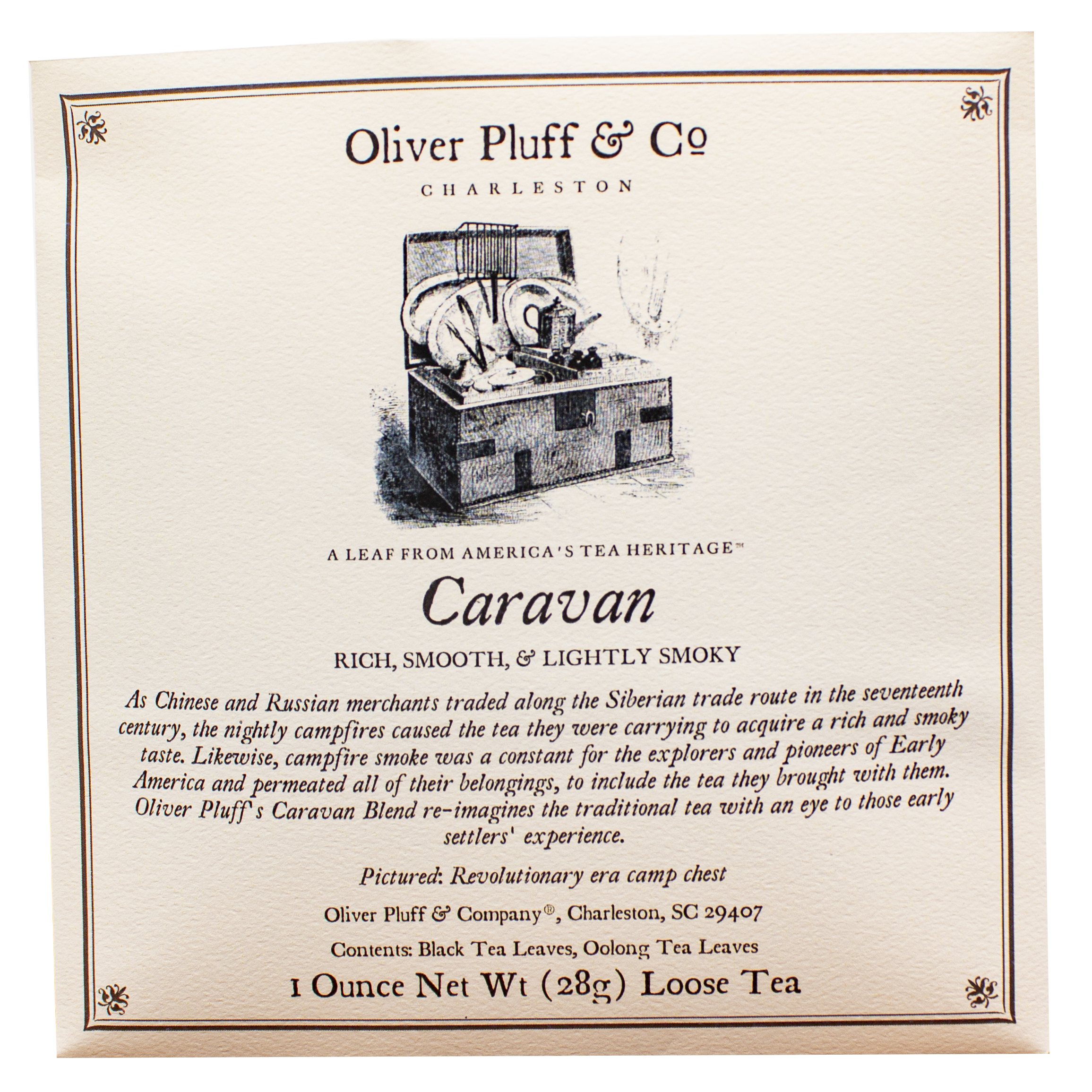 Premium Caravan Fine Tea - 1 oz Envelope | Loose Leaf Black Tea for Afternoon Tea & Relaxation | Perfect for Gifts, Tea Parties & Home Brewing