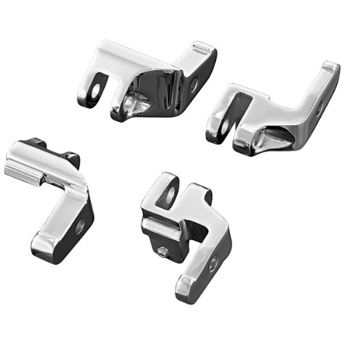 Kuryakyn Driver Board Relocator Brackets for 1997-2011 Harley Davidson Electra Glide, Road Glide, Street Glide, Road King & Trike Motorcycles - Easy Installation for Improved Foot Comfort on Long Rides