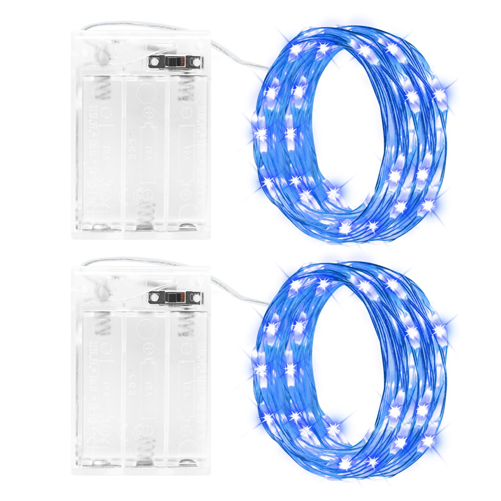 Cshare LED Fairy Lights - 2 Pack 3M Battery Operated String Lights with Timer, 30 LED Copper Wire Waterproof Lights for Indoor Outdoor Decor - Perfect for Bedroom, Garden, Christmas, Wedding & Party Decorations