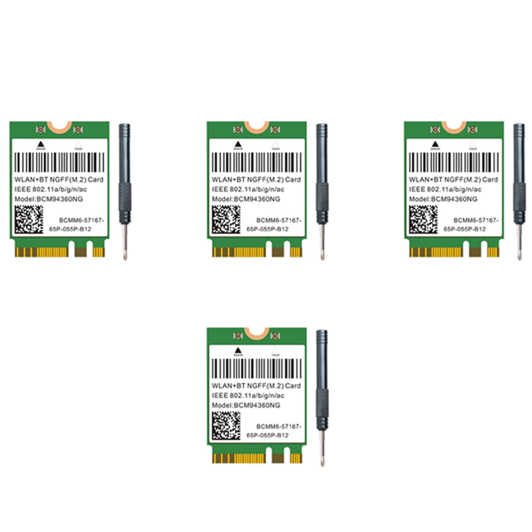 BCM94360NG 1200Mbps Dual Band WiFi Card for MacOS Hackintosh - 802.11AC Bluetooth 4.0 Wireless Network Adapter with 4X Speed - Perfect for Gaming, Streaming & Home Office Connectivity
