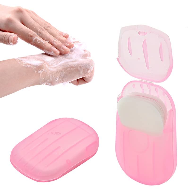 Portable Mini Paper Soap Sheets - Scented Disposable Hand Wash for Travel, Camping & Outdoor Activities | Pack of 1 | Multicolor | RIMDIXA Travel-Size Hygiene Solution