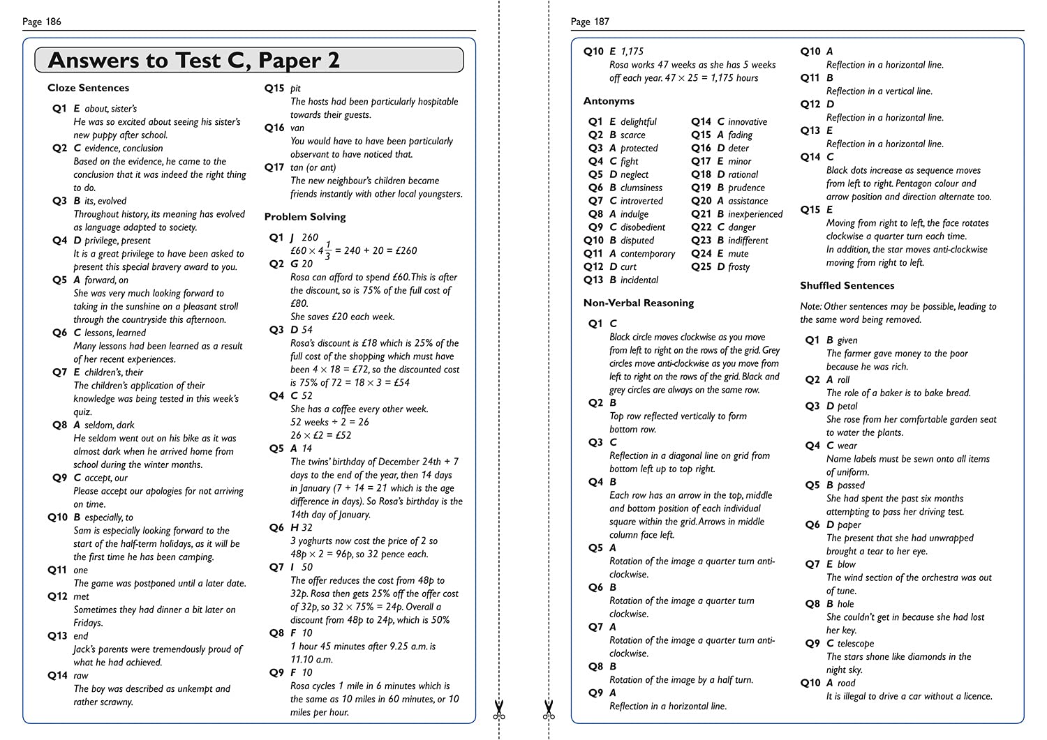 Collins 11+ Verbal Reasoning, Non-Verbal Reasoning & Maths Practice Papers Book 2 - 4 Full Test Sets for CEM 2021 Exams | 11 Plus Exam Prep for Grammar & Selective Schools | Ideal for Home Study & Tutoring Sessions