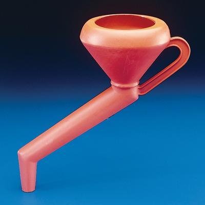 H14820-0000 Offset Stem Funnel 37.1 Inch Tall Red - Perfect for Automotive Fluid Transfer, Industrial Applications & Home DIY Projects