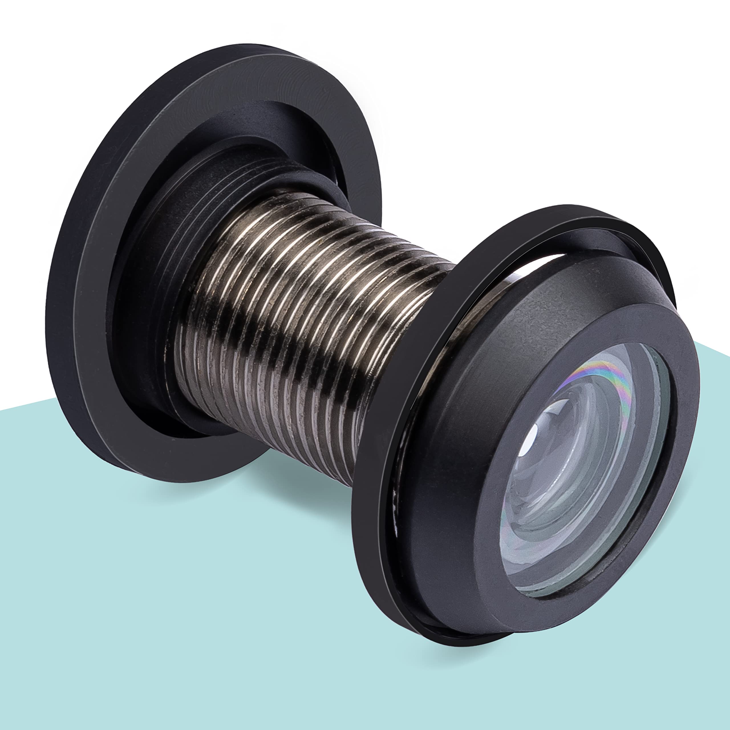 Plantex Black Door Eye Viewer - Peephole for Main Door, Home, Office & Hotel Security - Enhance Safety with Wide-Angle Viewing (Ideal for Apartments, Vacation Rentals & Business Entrances)
