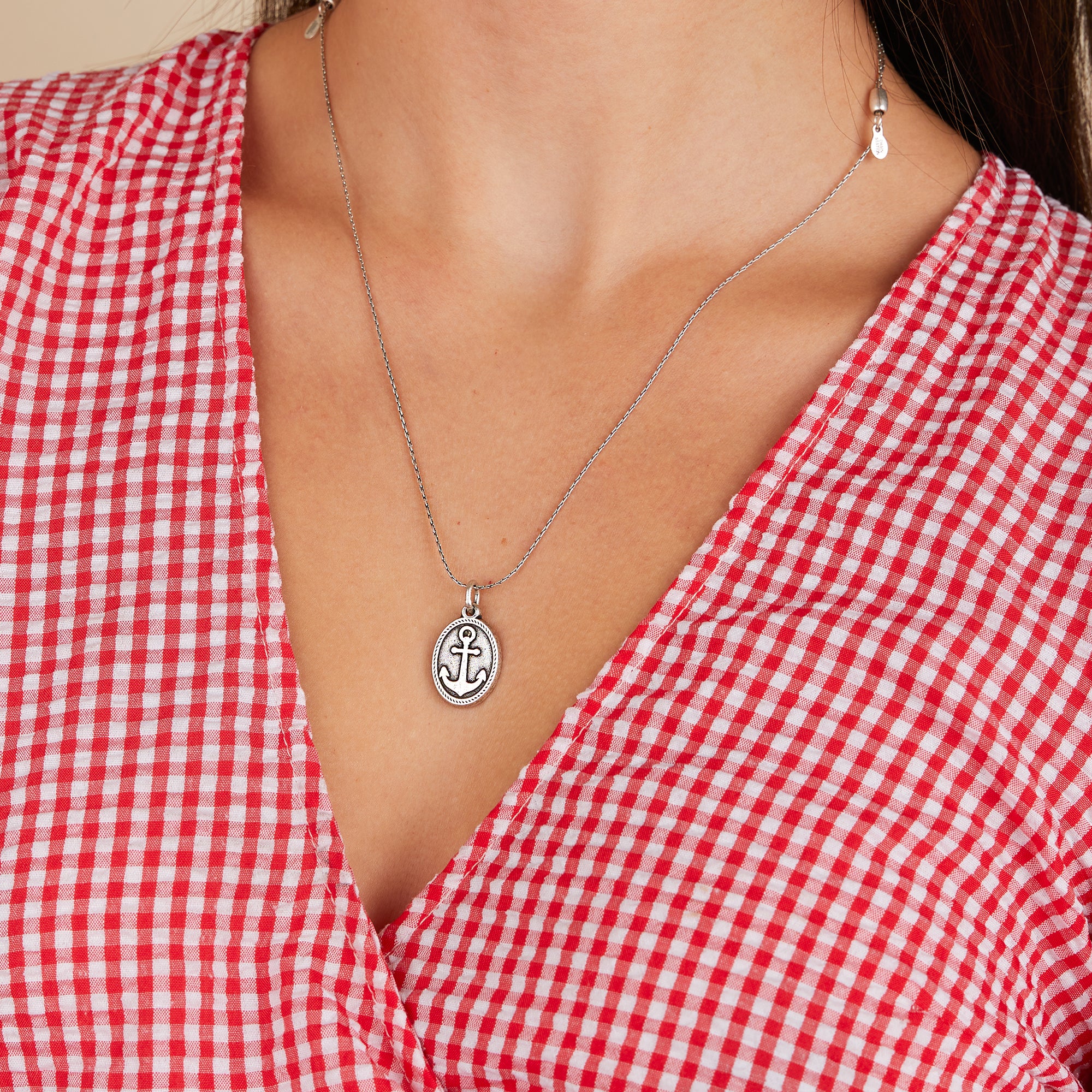Anchor Charm Necklace for Women - Nautical Jewelry Gift for Her - Perfect for Beach Vacation, Boat Party & Summer Outfits