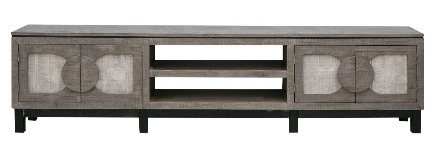 Cosala 93 Inch TV Stand for Living Room - Modern Grey Entertainment Center with Storage Shelves | Perfect for Flat Screen TVs, Gaming Consoles & Home Theater Setup