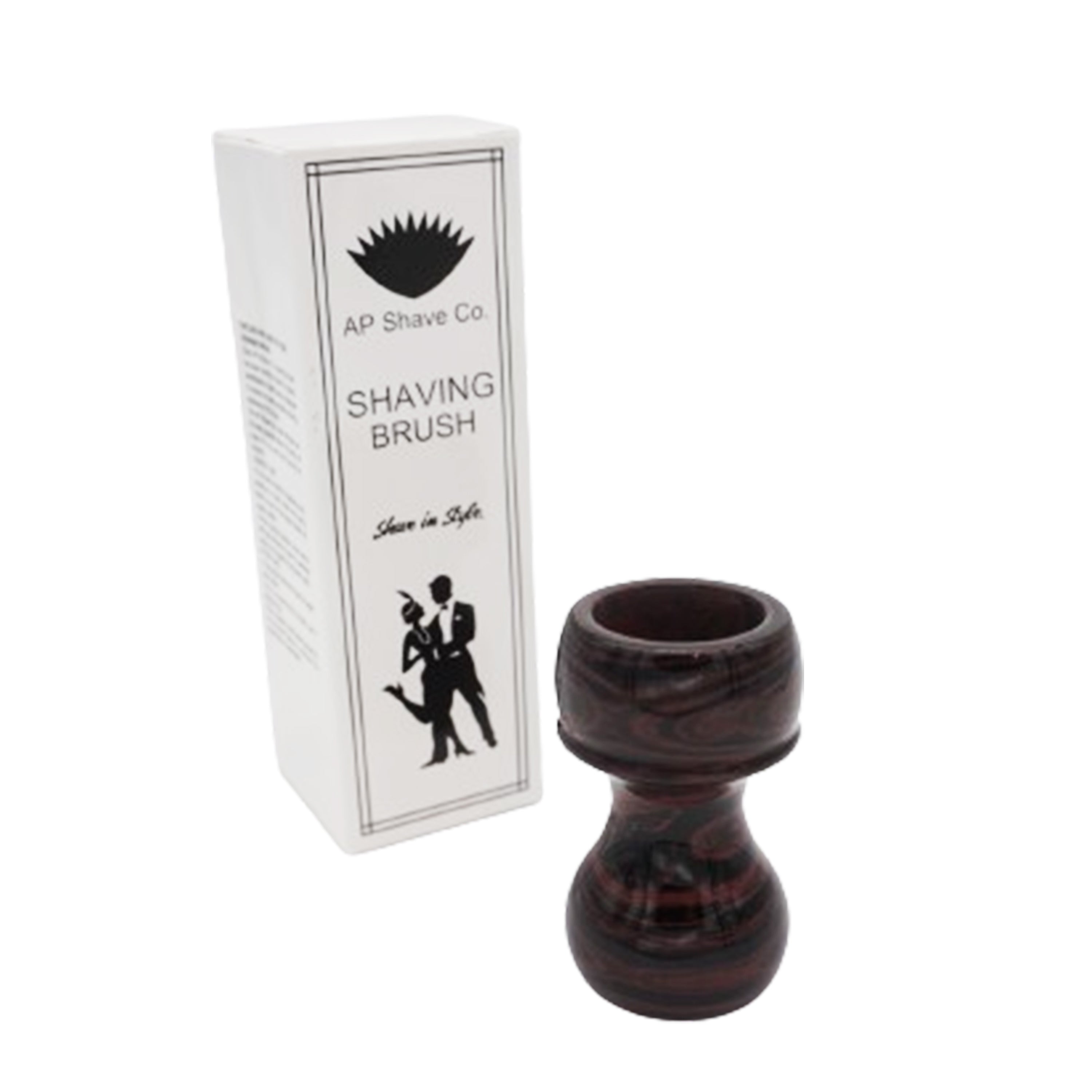 Premium Handmade Raspberry Ebonite Shaving Brush Handle - Fits 24mm & 26mm Knots - Perfect for Wet Shaving & Grooming Gifts for Men