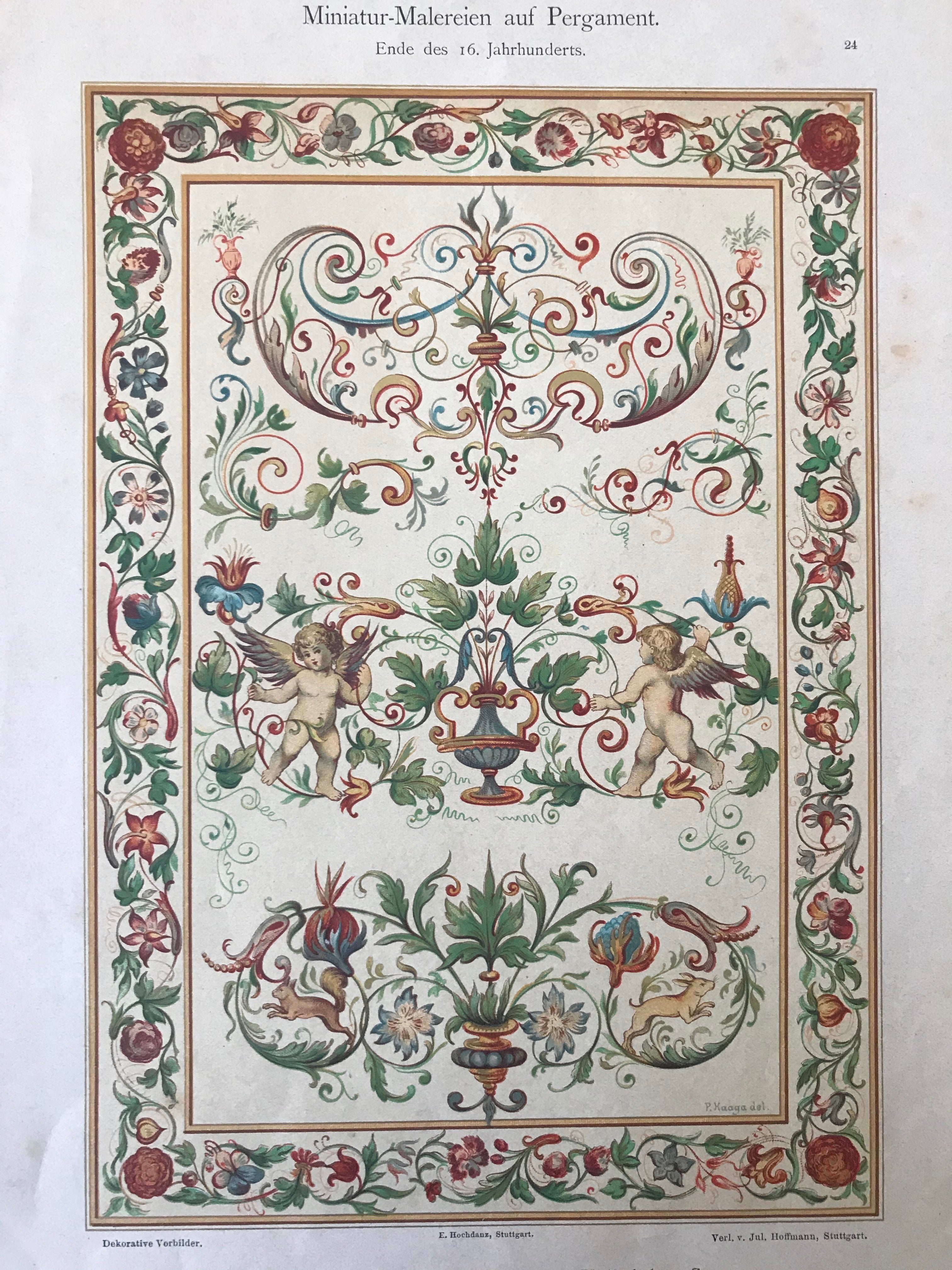 1900 Original German Art Nouveau Poster - Vintage Decorator Print #24 - Perfect for Home Decor, Office Wall Art & Antique Collectors