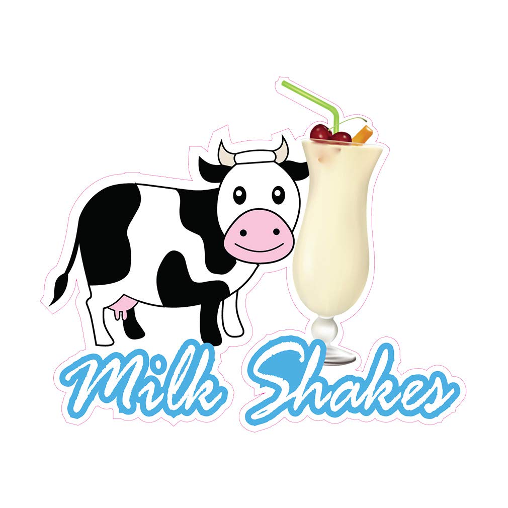 Custom Food Truck Decals - Milkshakes & Concession Vinyl Stickers for Restaurants (14