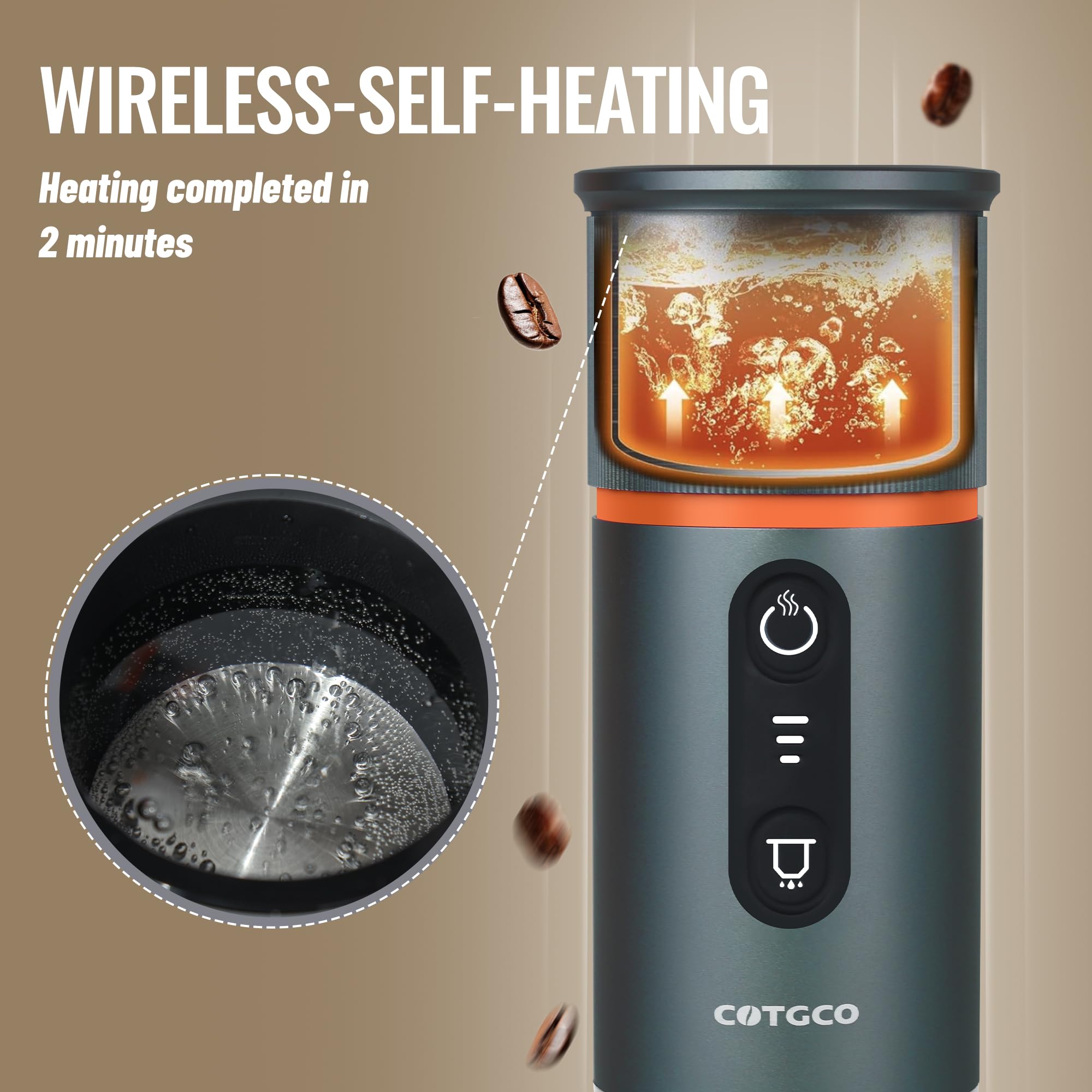 Portable Electric Espresso Coffee Maker - 12V Mini Travel Espresso Machine, Compatible with Nespresso Capsules - Perfect for Car, Hiking, Camping & Office Use