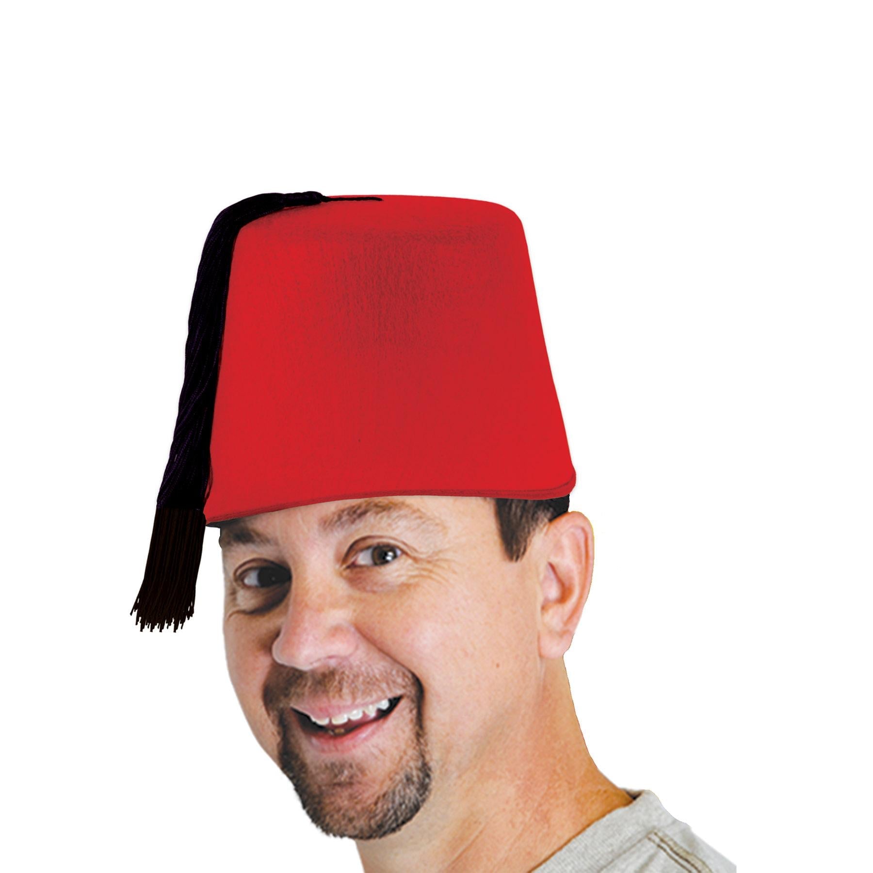 12 Pack Beistle Felt Fez Hats - Colorful Costume Hats for Halloween, Themed Parties, and Dress-Up Fun