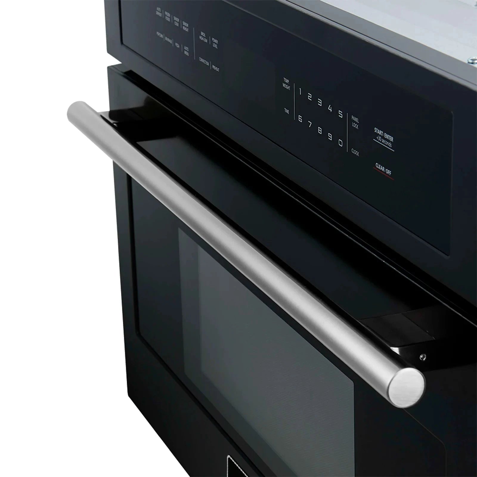 Forno Oliena Espresso 30-Inch Black Microwave Oven with Stainless Steel Handle - Compact Countertop Microwave for Kitchen, Dorm, Office | Model FMWDR3093 30BLK