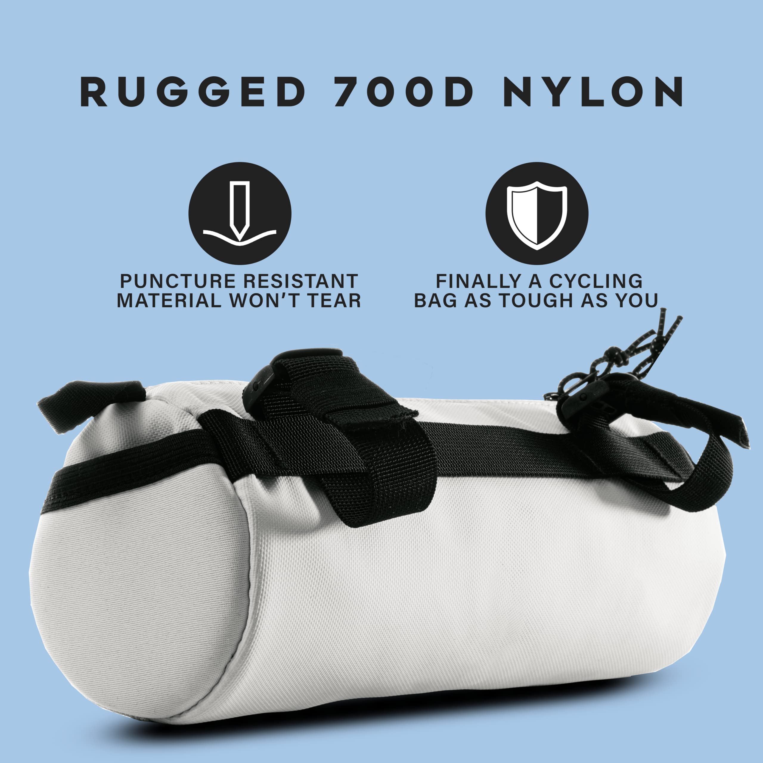 Lumiere & Co. Waterproof Bike Handlebar Bag - Front Bicycle Bag for Mountain & Road Bikes - Durable Cycling Accessories with Reflective Strip - Perfect for Commuting, Touring & Outdoor Adventures