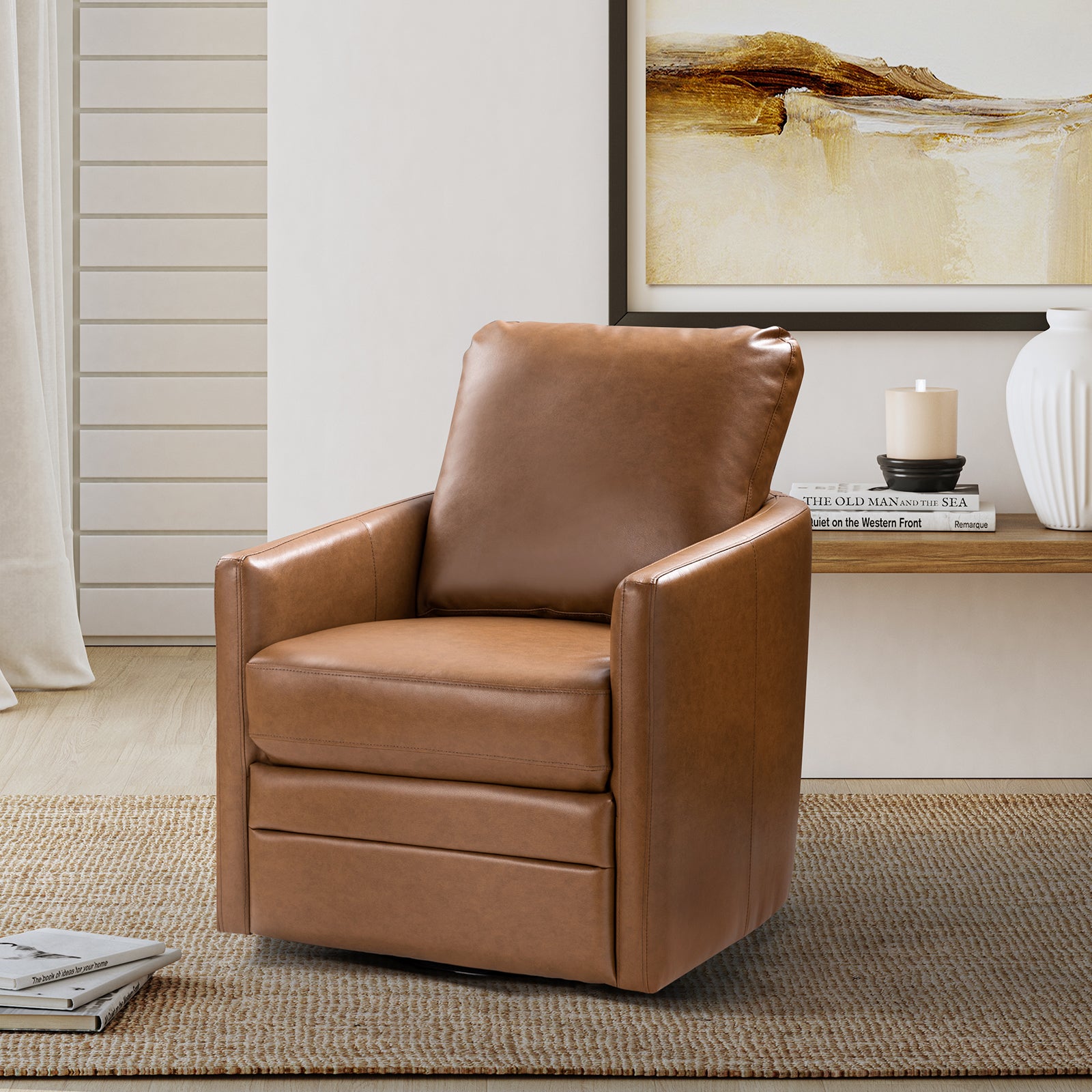 Aurora Swivel Chair - 360 Degree Rotating Modern Office Chair with Ergonomic Design for Home & Workspace Comfort