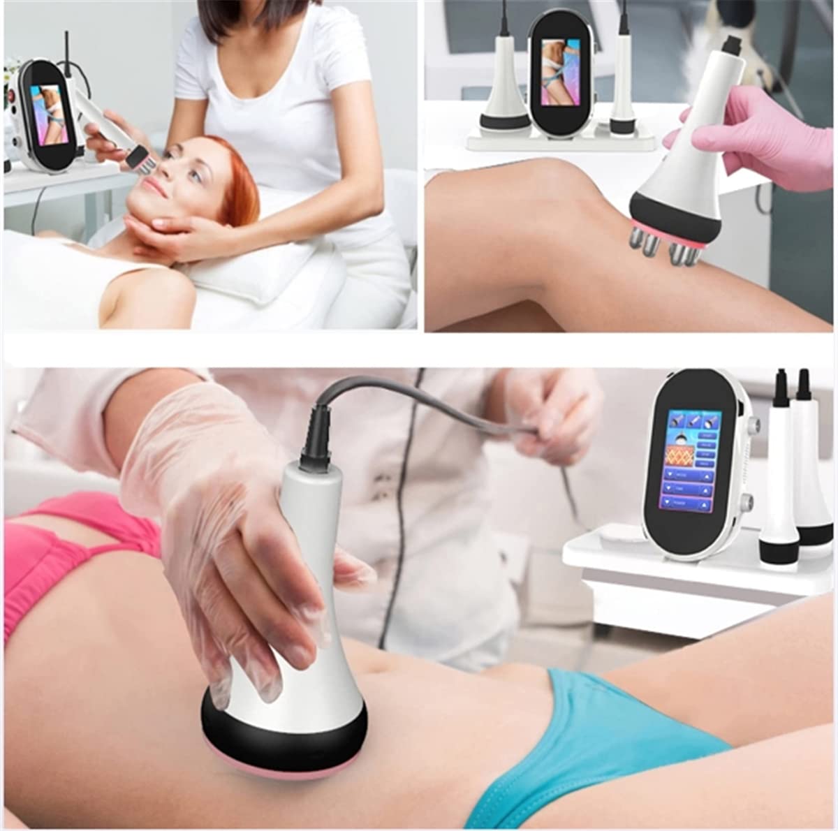 Portable 3-in-1 Cavitation Machine for Body Slimming & Skin Sculpting - Face, Waist, Thigh & Buttock Fat Reduction | Home Spa & Beauty Salon Use