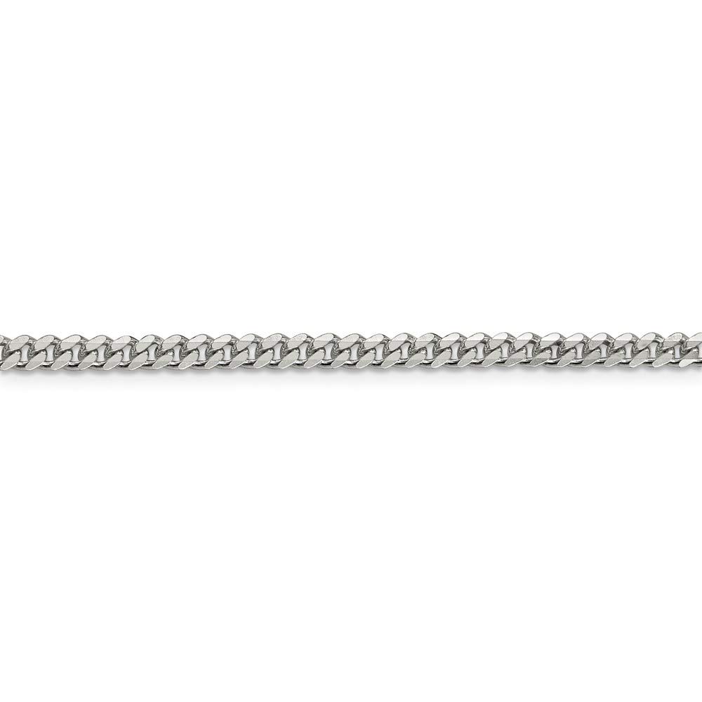 Roy Rose Jewelry Sterling Silver 3.5mm Curb Chain Necklace 24 Inches - Perfect for Layering, Gift Giving & Everyday Wear