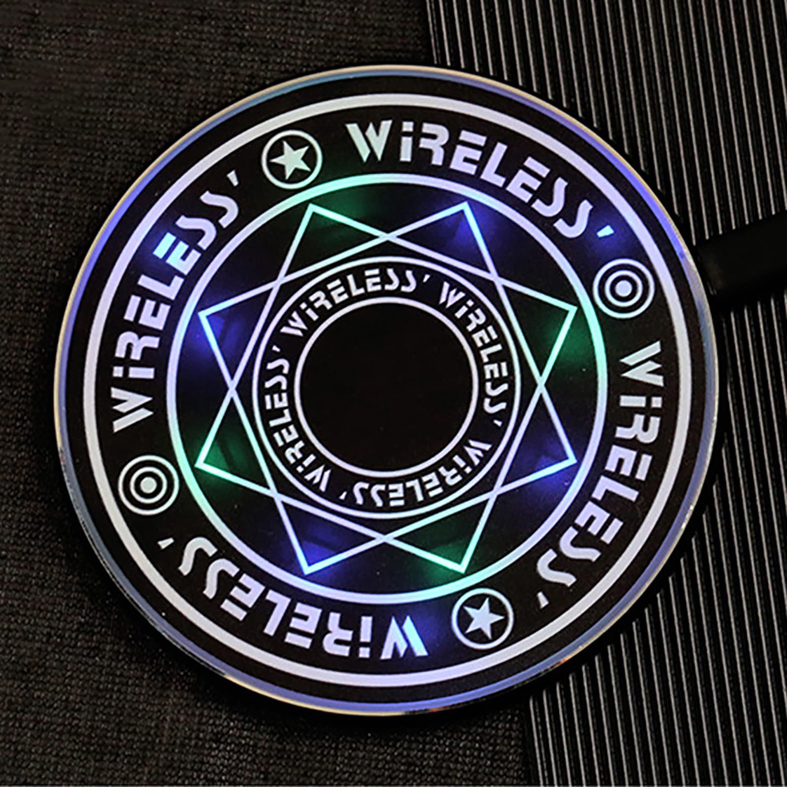 10W Fast Wireless Charging Pad - Mini Qi-Certified Charger with LED Light for iPhone, Samsung & Qi-Enabled Phones | Perfect for Home, Office & Travel