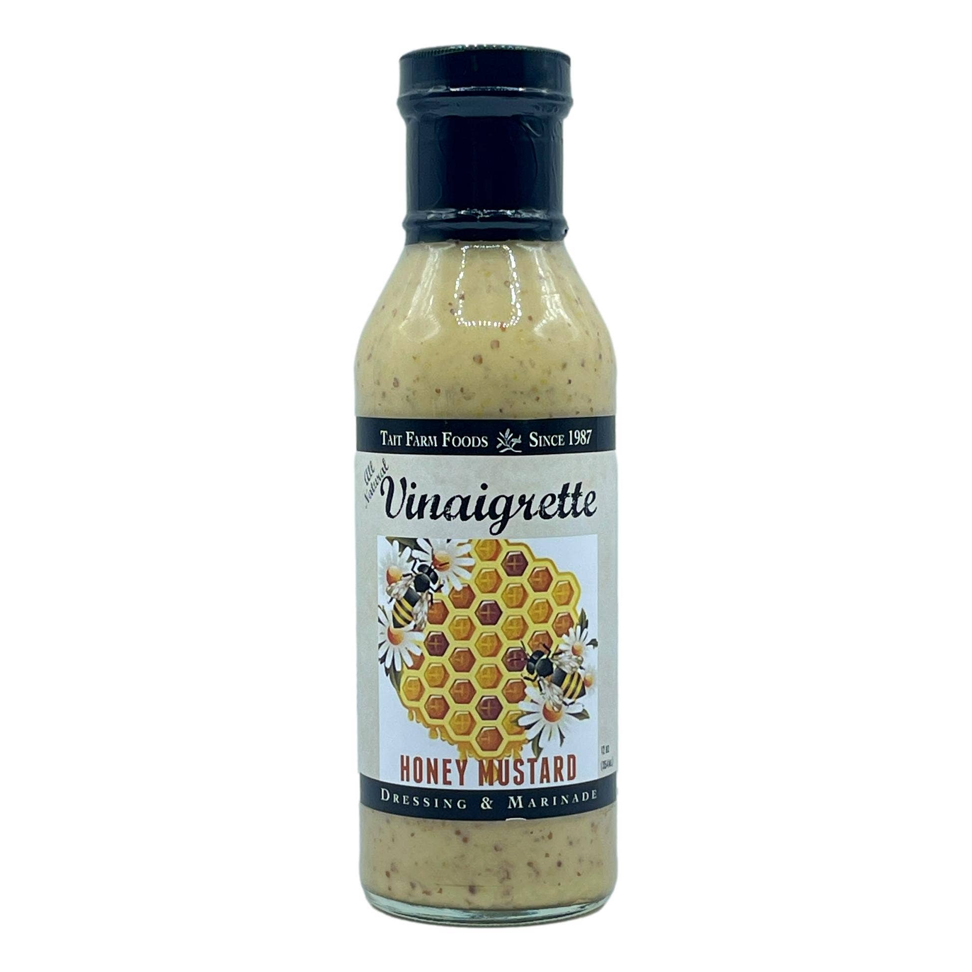 Organic Honey Mustard Vinaigrette Dressing - Gluten Free, Non-GMO, Vegan Salad Dressing - Perfect for Salads, Sandwiches, Wraps & Dipping Sauces