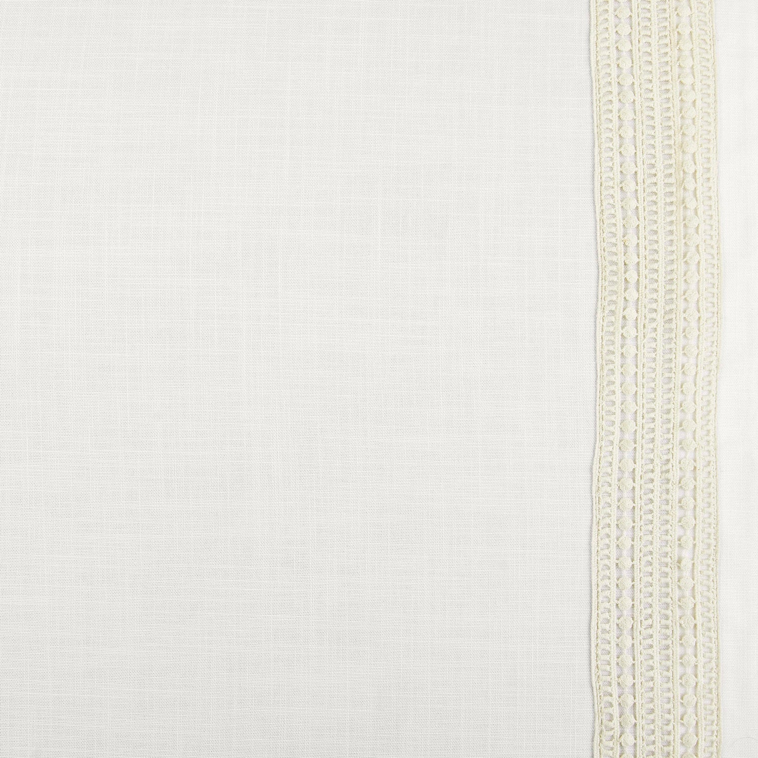 Modern Hampton Textured Cotton Swatch - Ridge Lattice White Bordered Fabric Sample for Home Decor, Upholstery & DIY Projects | Premium Cotton Material for Curtains, Pillows & Crafting