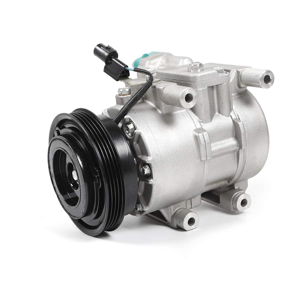 TBVECHI Air Conditioner Compressor with Clutch Replacement for 2007-2009 Kia Spectra & Spectra5 2.0L 158350 - Perfect for Summer Cooling & Auto AC Repair