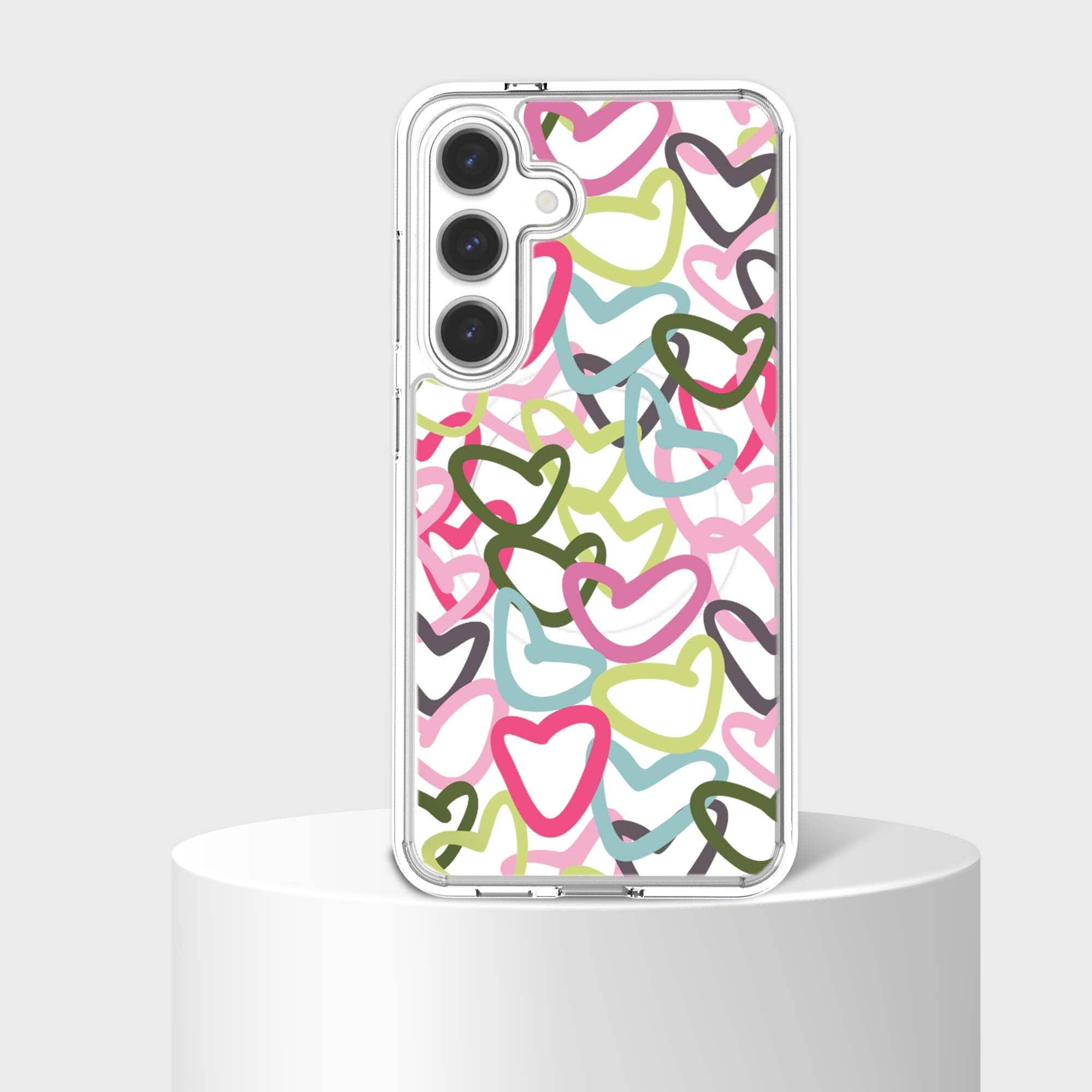 Samsung Galaxy S25 Clear Case with Graffiti Design - Slim Protective Cover for Everyday Use, Travel & Outdoor Activities