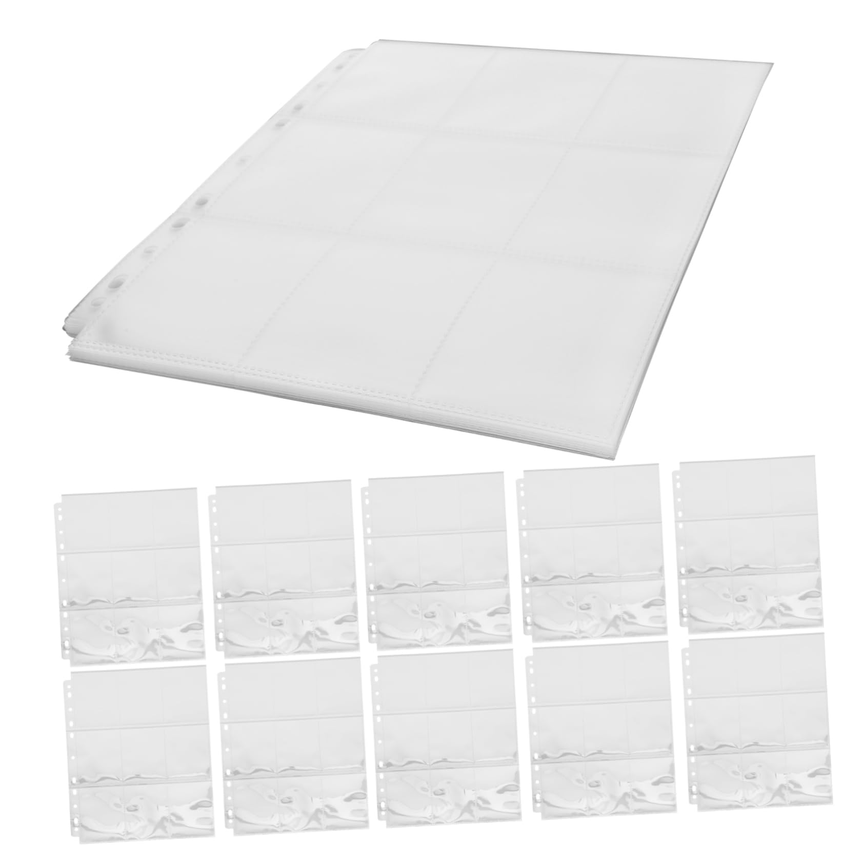 150 Pcs Clear Card Sleeves - Premium Trading Card Protectors & Photo Pages for Collectible Games | Perfect for MTG, Pokemon, Yu-Gi-Oh Card Storage & Display