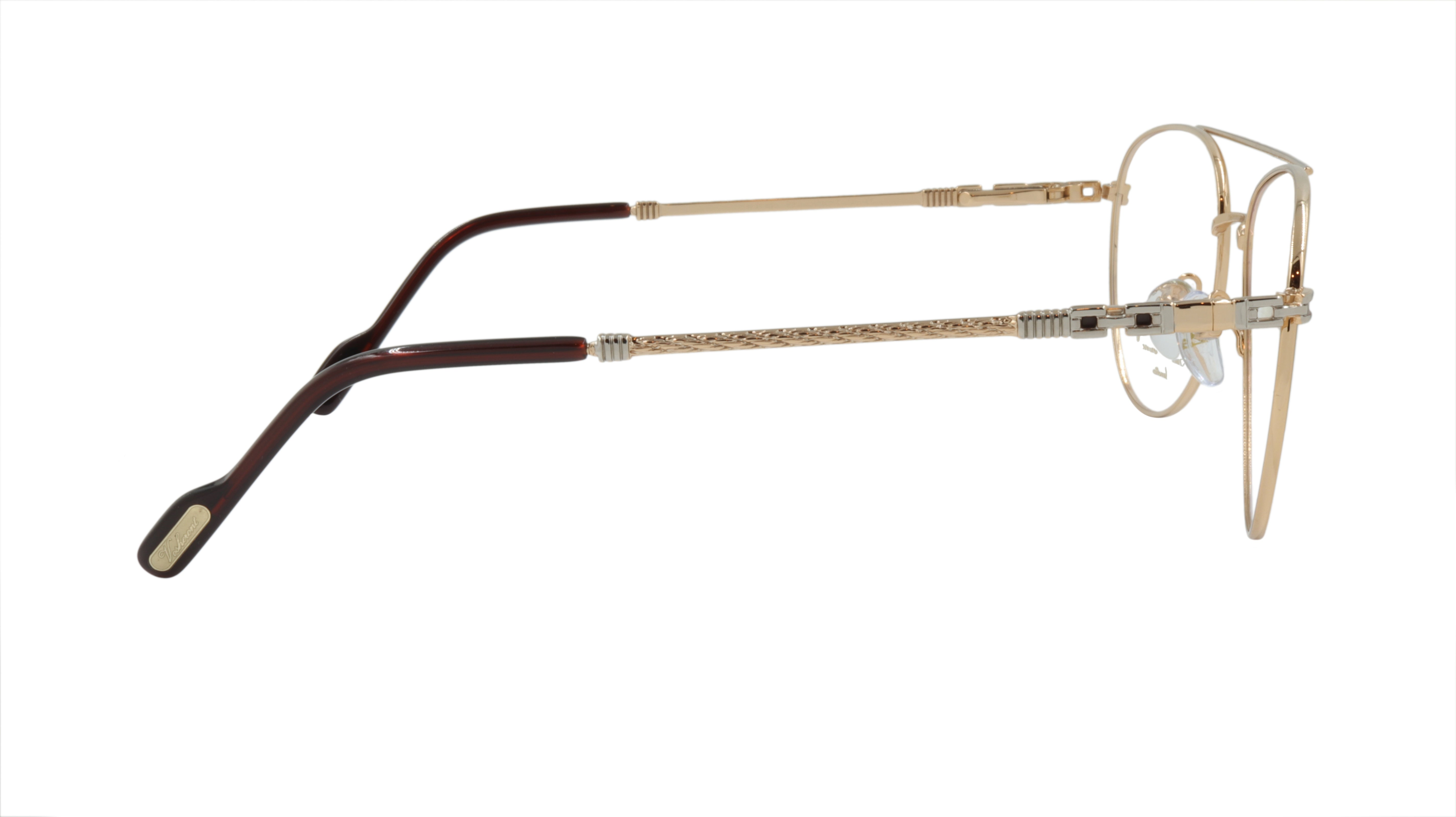 Paul Vosheront PV381 C1 Aviator Gold Acetate Optical Frames - Classic Retro Sunglasses for Men & Women, Perfect for Driving, Outdoor Activities & Fashion Accessories