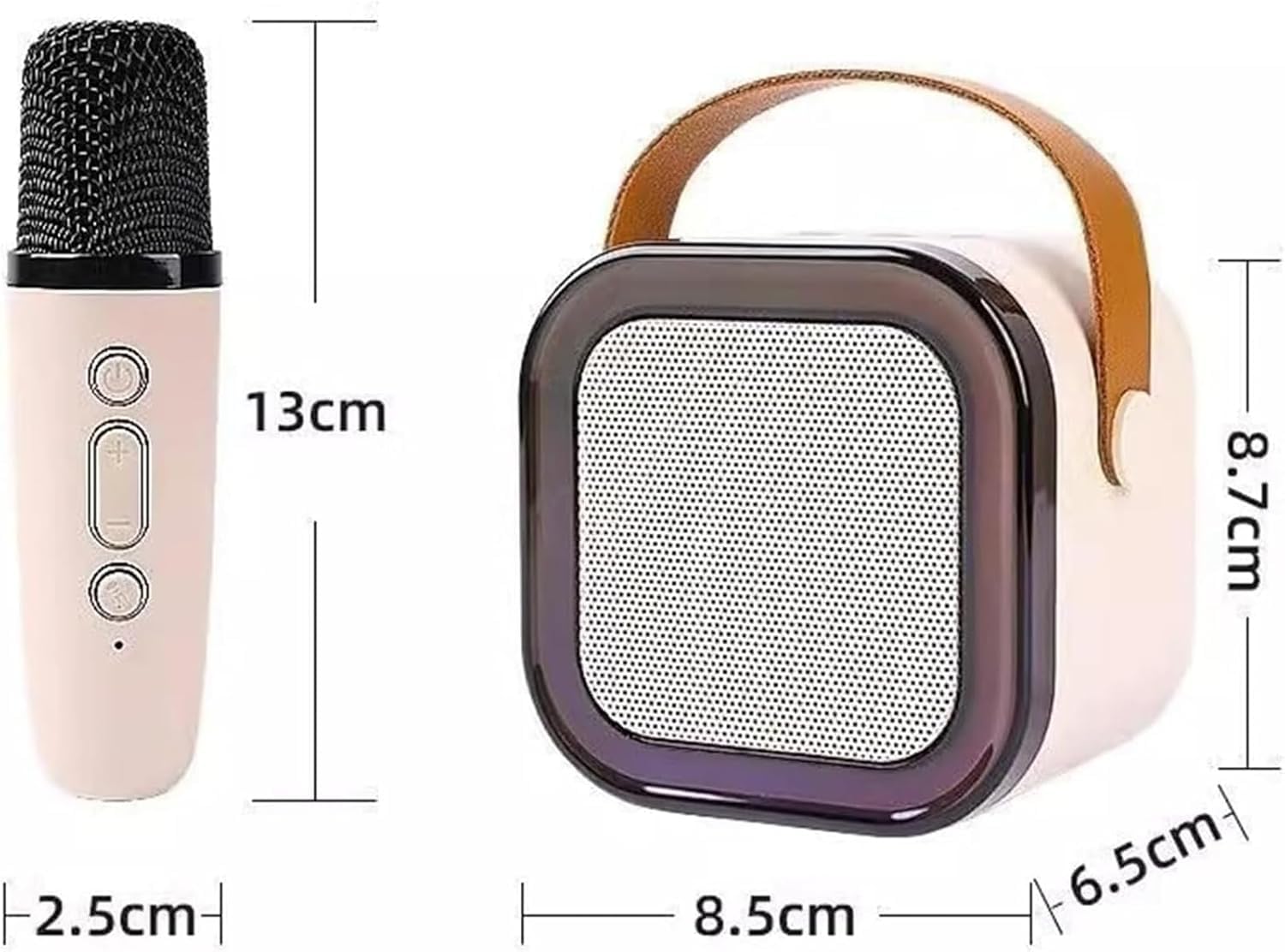 Stellaya Mini Karaoke Machine with Bluetooth Speaker & 2 Wireless Microphones - Portable Home & Outdoor Party Entertainment System (Purple) | Perfect for Family Gatherings, Birthday Parties, Camping, Karaoke Nights | Great for Indoor Singing Practice, Outdoor Picnics, Backyard BBQs, Beach Parties | Ideal for Kids' Playroom, Small Parties, Travel Entertainment & Home Singing Practice | Use for Home Karaoke, Road Trips, Holiday Celebrations, and Office Parties