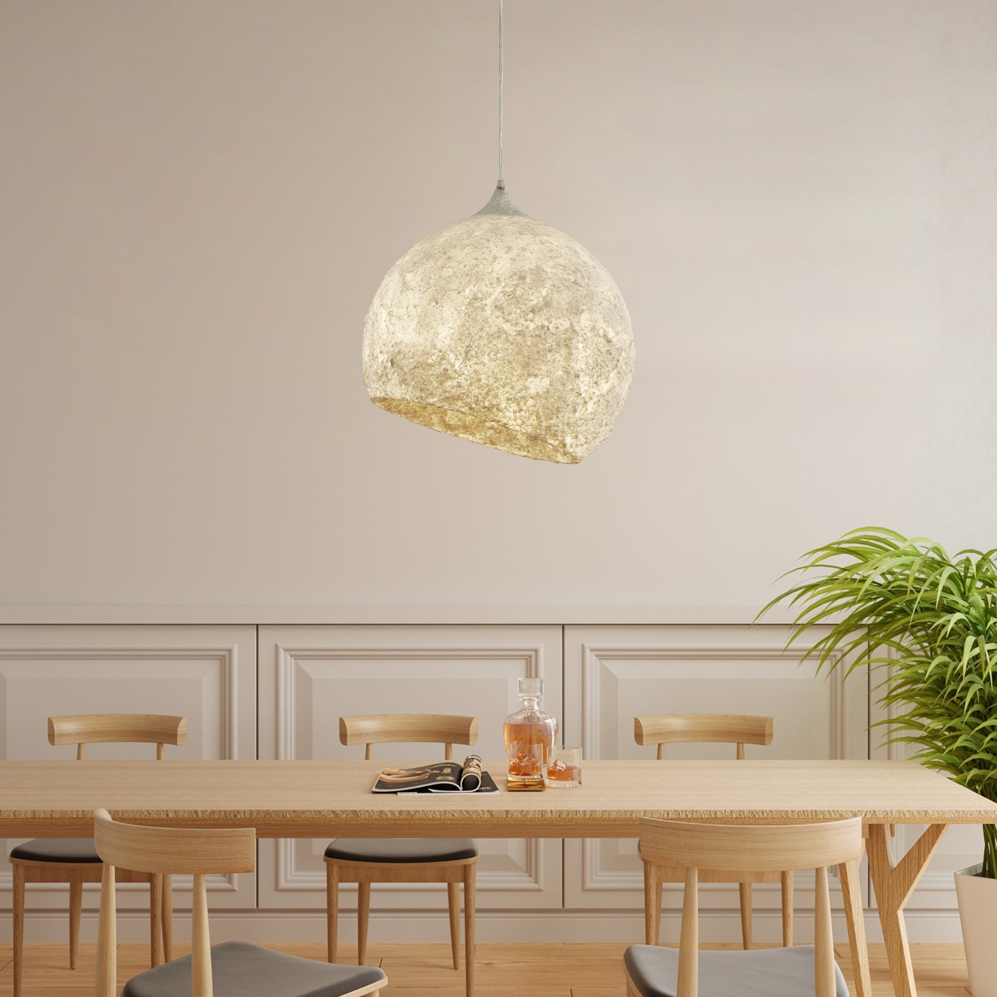 Amara Pendant Lamp - Modern Hanging Light Fixture for Kitchen Island, Dining Room & Bedroom | Dimmable LED Chandelier with Adjustable Height