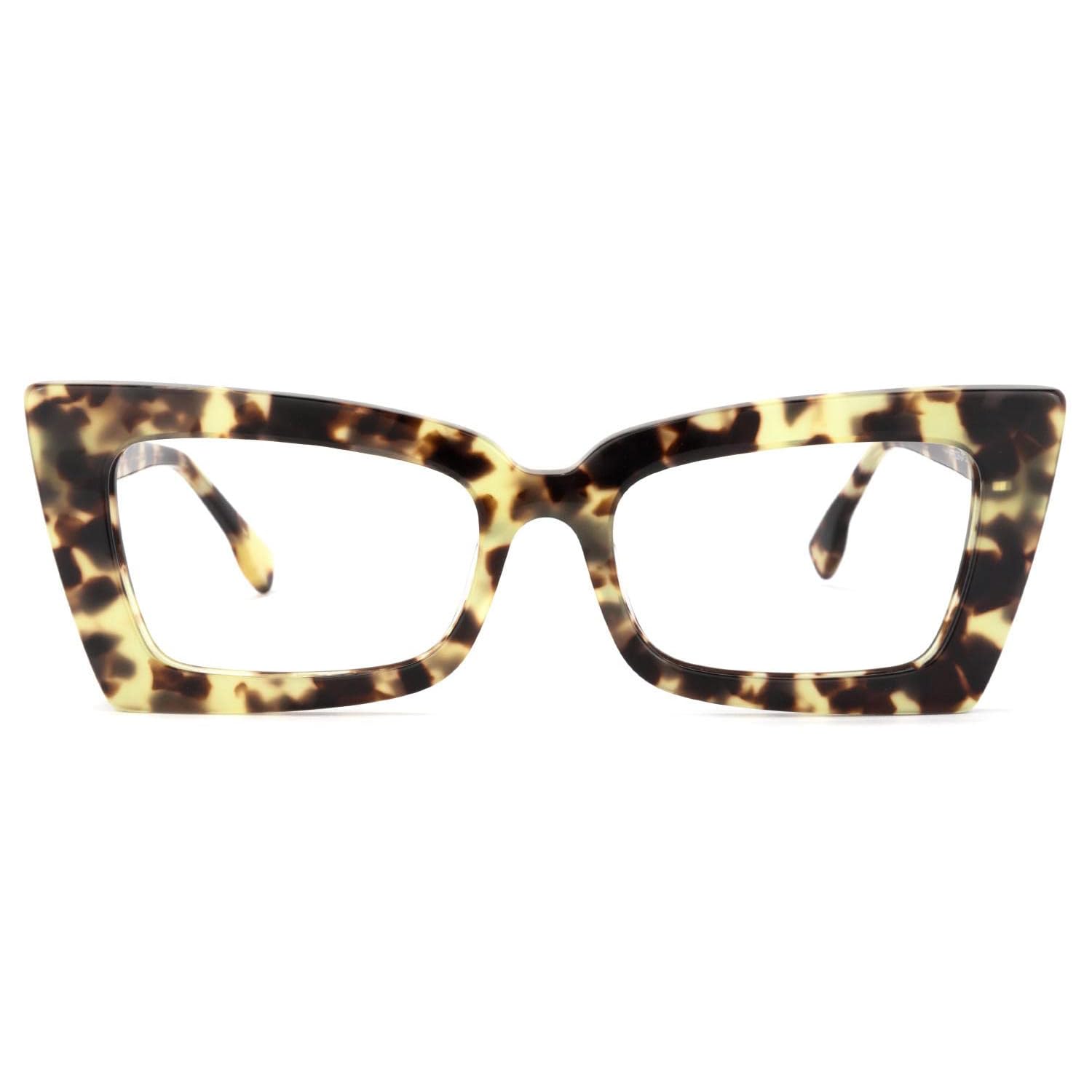 Zeelool Retro Blue Light Blocking Glasses for Women - Thick Acetate Rectangle Frame (VFP0236) - Reduce Eye Strain for Work, Gaming & Screen Time