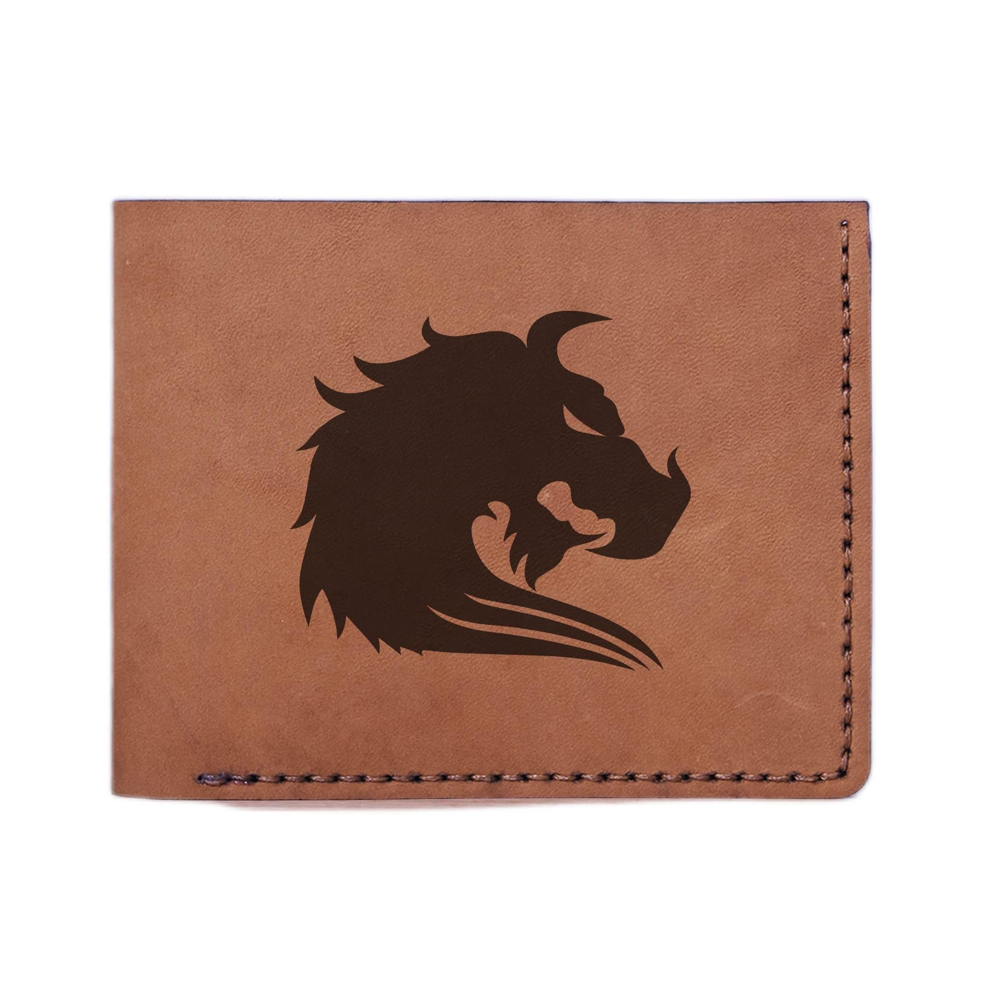 Genuine Handmade Pull-Up Leather Wallet for Men with Tribal Horse Design - Perfect for Everyday Use, Travel & Gifts