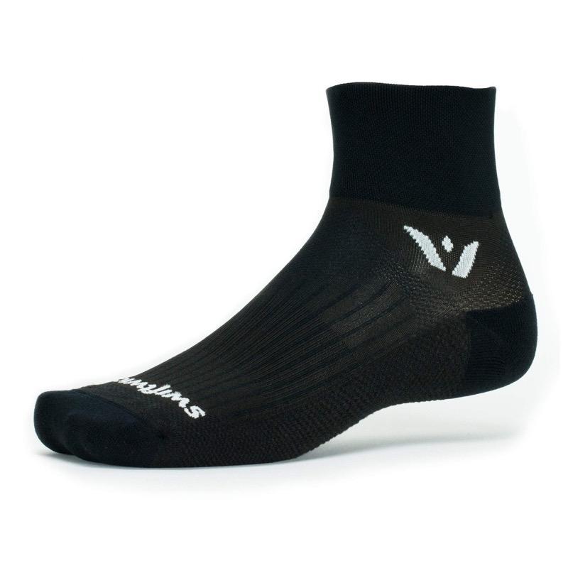 Swiftwick Performance Two Quarter Socks - Moisture-Wicking & Breathable Athletic Socks for Running, Cycling & Outdoor Sports | Comfortable Compression Fit for Men & Women