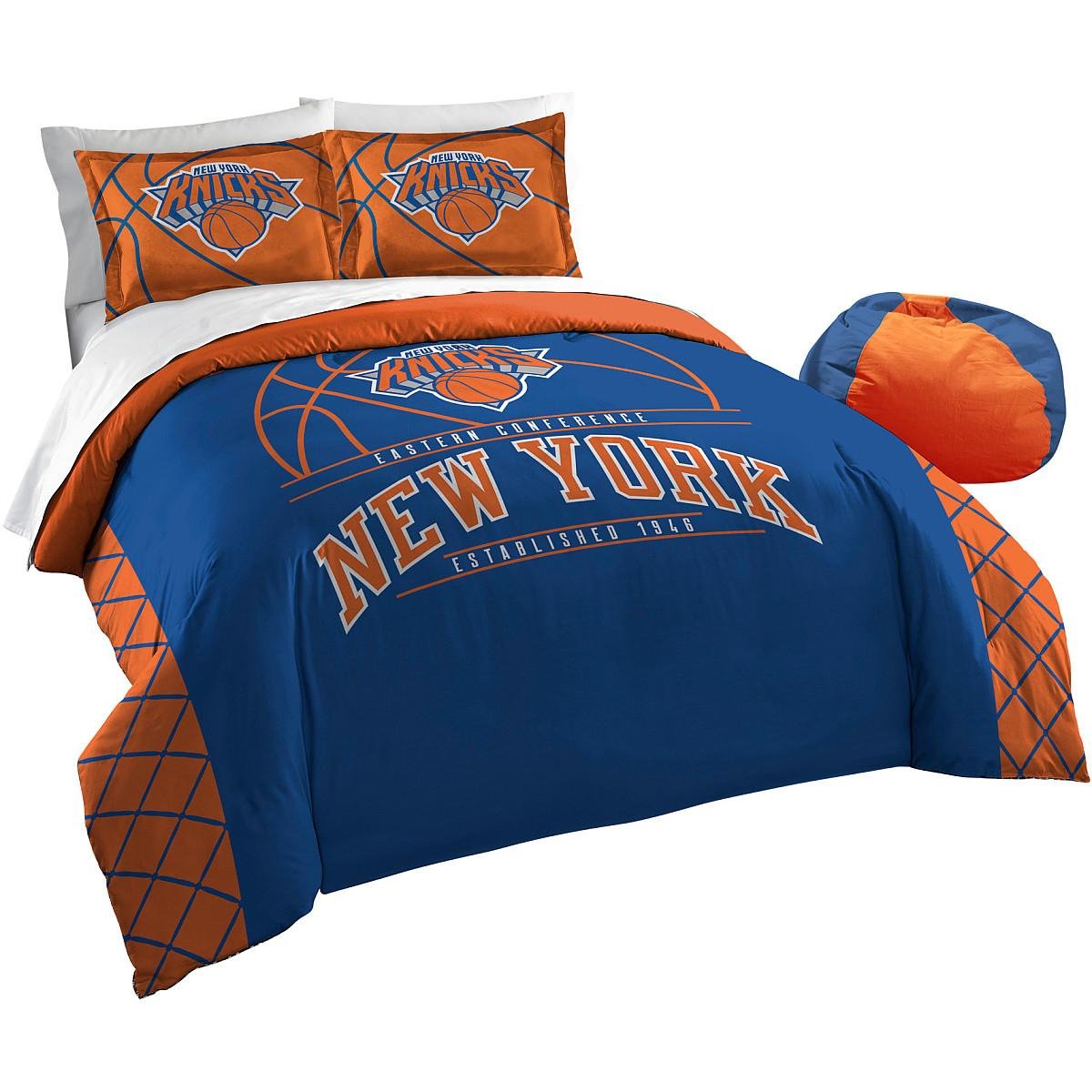 Premium NBA Team Logo Unisex Comforter & Sham Set - Soft Bedding for Basketball Fans - Perfect for Game Nights & Dorm Rooms