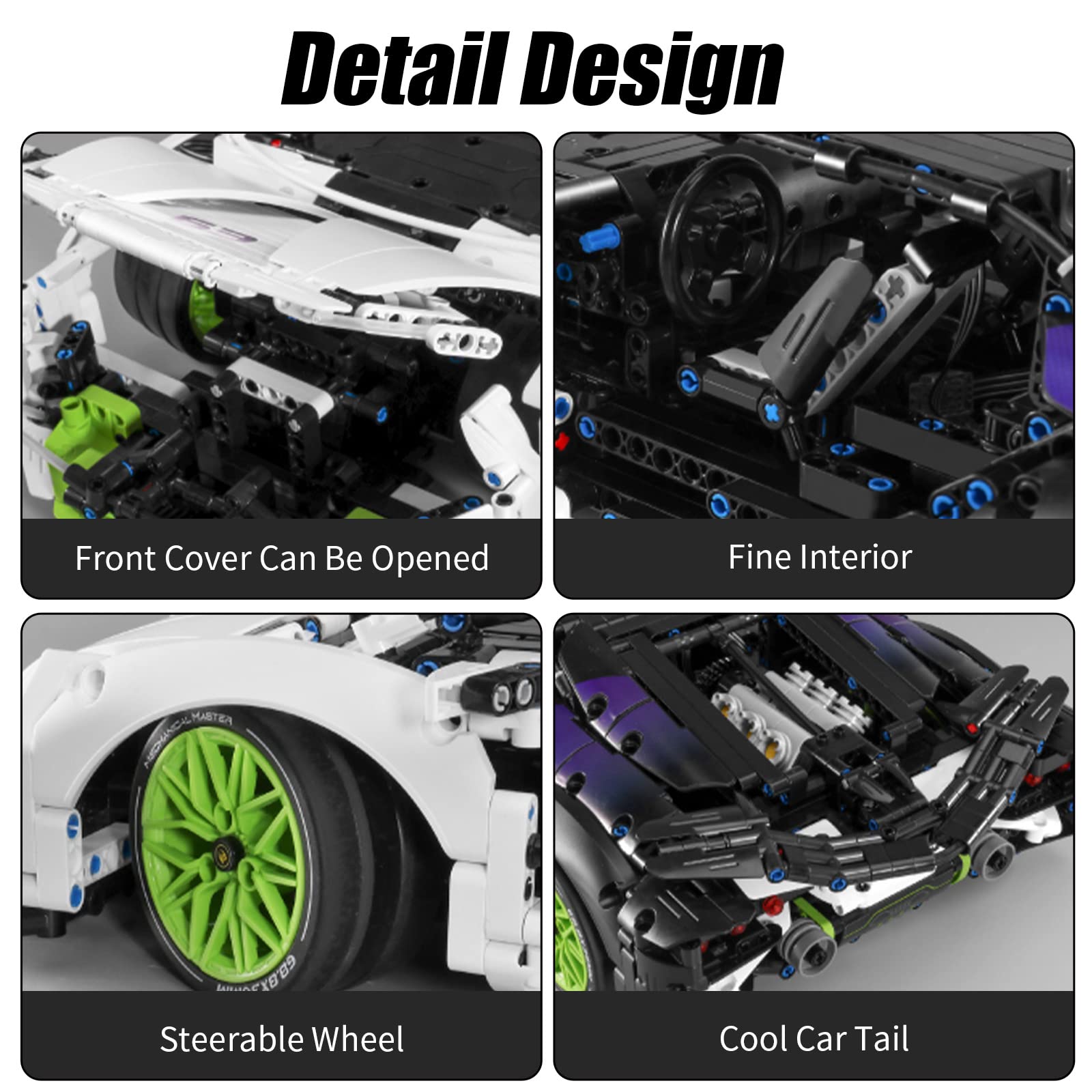 **Sowide 1:10 Scale Super Car Building Blocks Set (2127 Pieces) – Construction Toy for Kids & Adults, Collectible Model Car Kit – Perfect for STEM Learning, Gift Giving & Display**