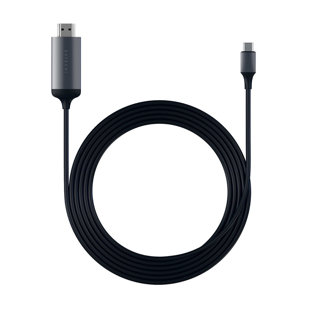 Satechi USB C to 4K HDMI Cable 6ft (1.8m) - 4K@60Hz Ultra HD Video & Audio - Compatible with MacBook Pro, iPad Pro, Galaxy S21 - Perfect for Home Theater, Gaming & Office Presentations