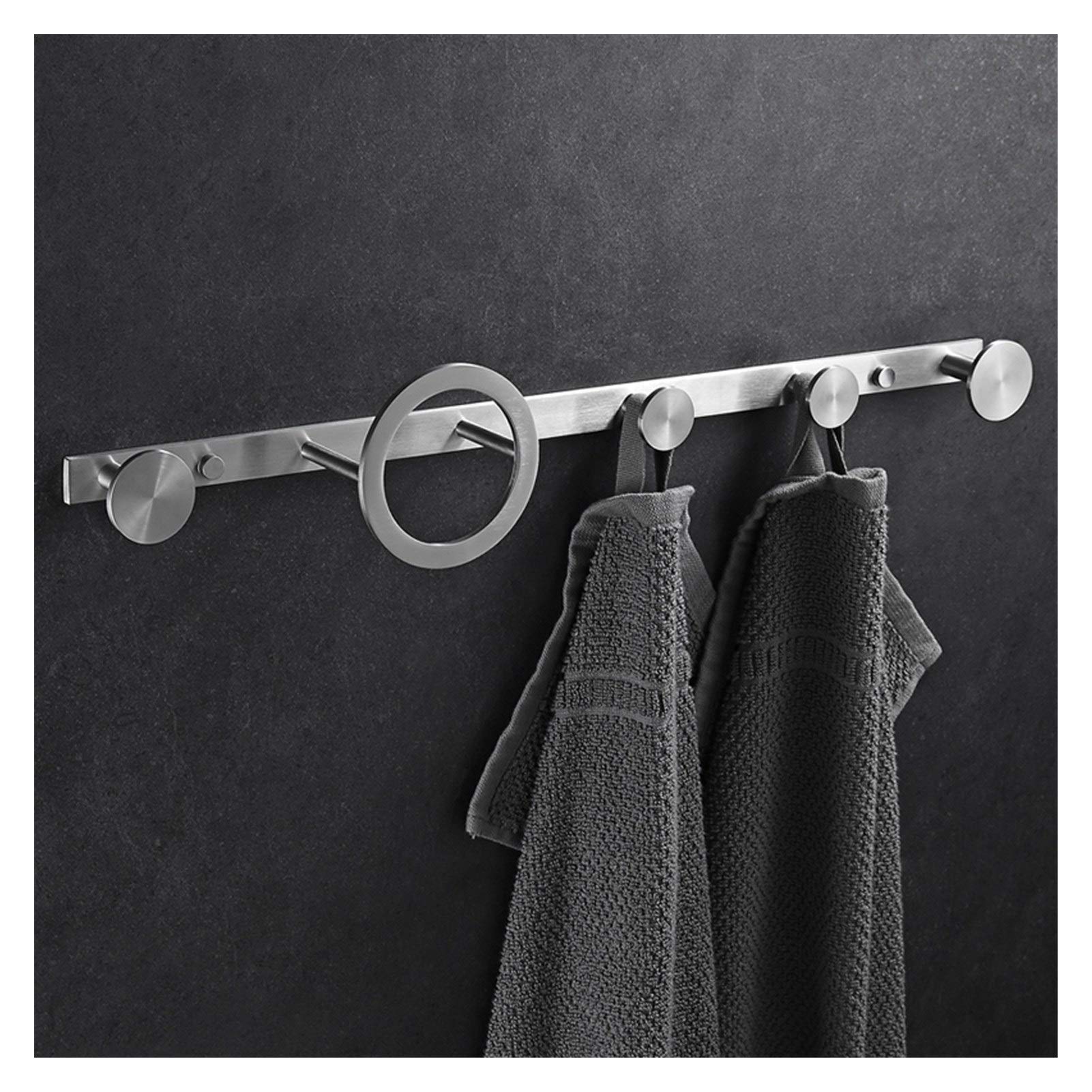 Luxury Stainless Steel Wall Mounted Coat Rack - for Bathroom, Bedroom & Porch