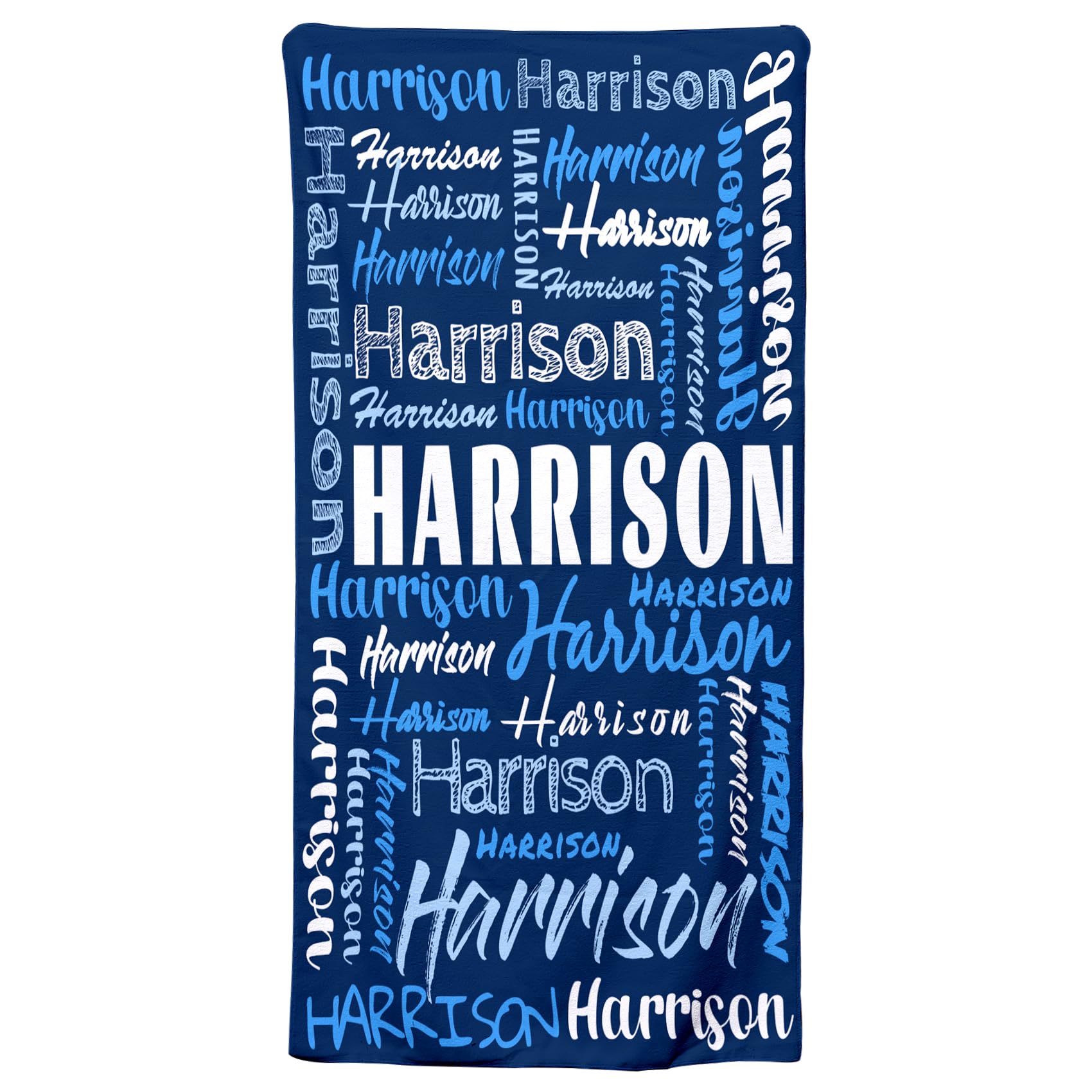 Personalized Beach Towels for Kids & Adults - Custom Name Beach Towels for Boys, Girls & Babies - Perfect for Pool, Beach & Summer Vacations