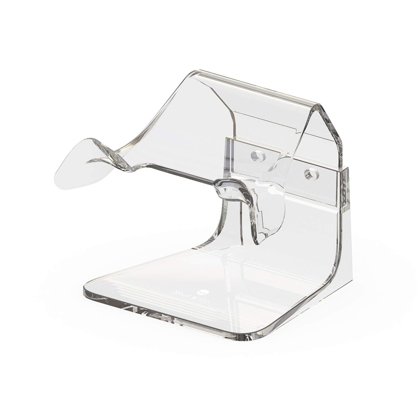 Skull & Co. Phantom Stand Holder for PS5 Controller - Clear Transparent Gaming Accessory for Charging & Display | Perfect for Gamers & Collectors
