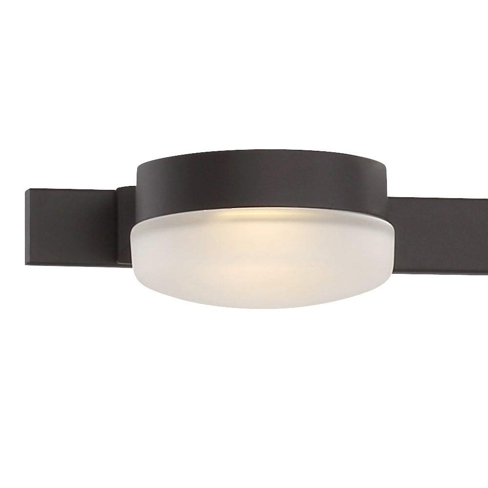 3-Light Oil Rubbed Bronze LED Bathroom Vanity Light - Modern Contemporary Metal Fixture with Hardware - Perfect for Bathroom, Powder Room, and Dressing Area Lighting