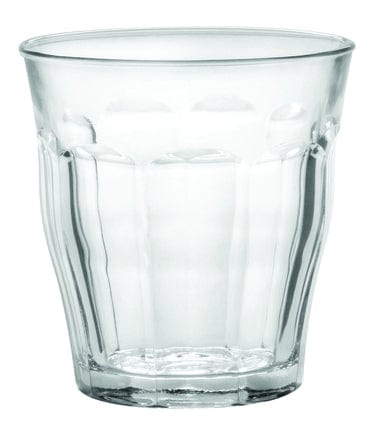 Duralex Le Picardie® Clear Glass Tumbler Set of 4 - 8oz/12oz/16oz Drinking Glasses for Juice, Iced Coffee & Cocktails - Durable French Made Tumblers for Home, Restaurant & Outdoor Use