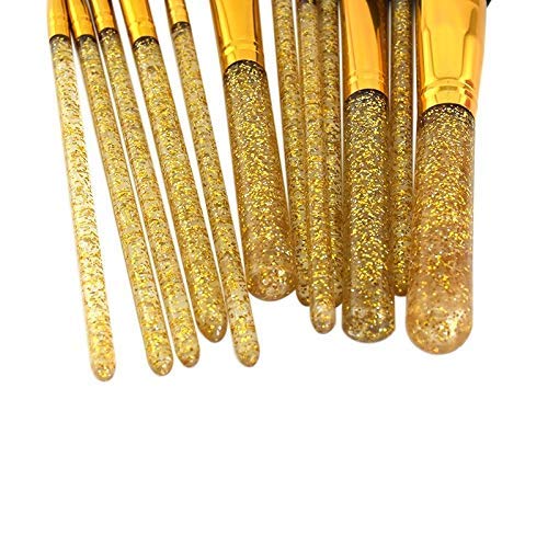 Professional Makeup Brush Set - MeeTo Cosmetic Foundation Face Blush Powder Brush | High-Quality Steel Handle Makeup Tools for Contouring & Blending (Multicolor) | Perfect for Everyday Makeup, Bridal Looks & Professional Makeup Artists