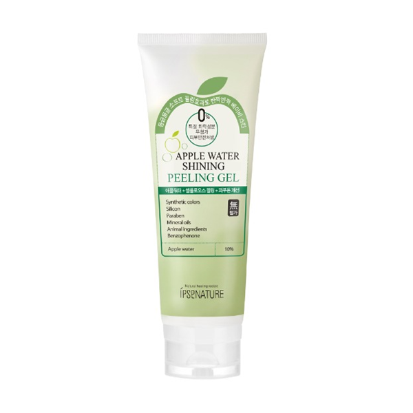 IPSE Apple Water Shining Peeling Gel - Exfoliating Face Scrub for Glowing Skin - Perfect for Daily Skincare Routine & Spa Treatments