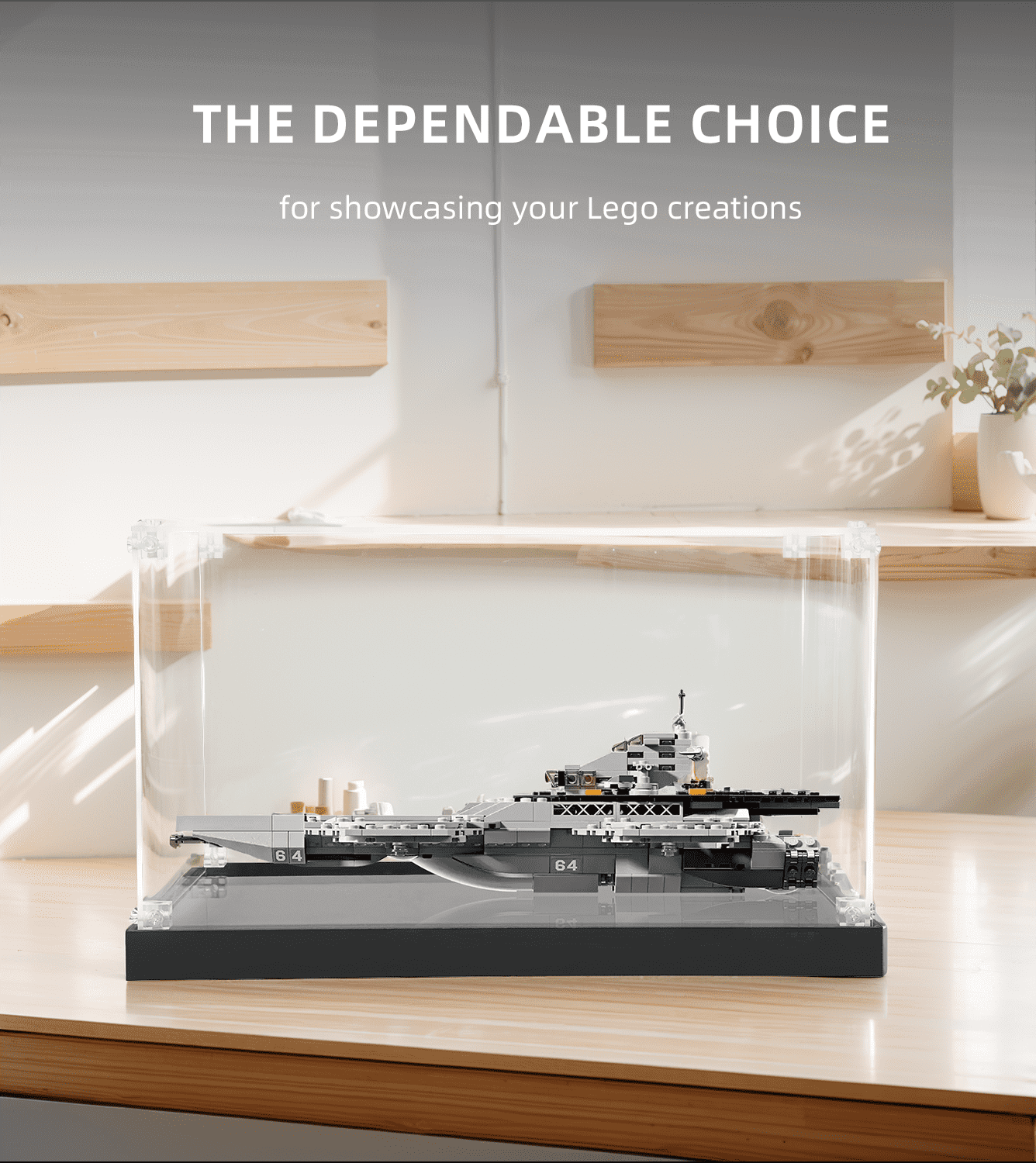 LEGO Super Heroes The Avengers Helicarrier 76295 Display Case - Protective Showcase for LEGO Marvel Collectibles | Perfect for Home Decoration & Toy Collection Display