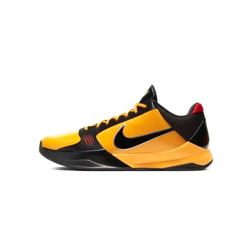 Nike Kobe 5 Protro Basketball Shoes - Bruce Lee Inspired Yellow Del Sol & Black Metallic Silver - High-Performance Court Sneakers for Men | Perfect for Indoor & Outdoor Games, Training, and Casual Wear