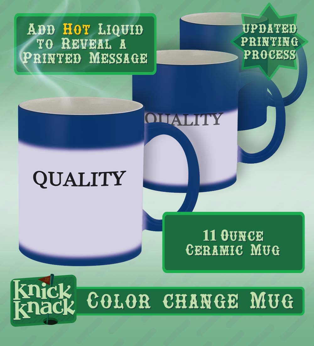 11oz Magic Color Changing Mug - Heat Sensitive Blue Ceramic Cup for Coffee, Tea & Hot Drinks | Fun Novelty Gift for Home, Office & Parties