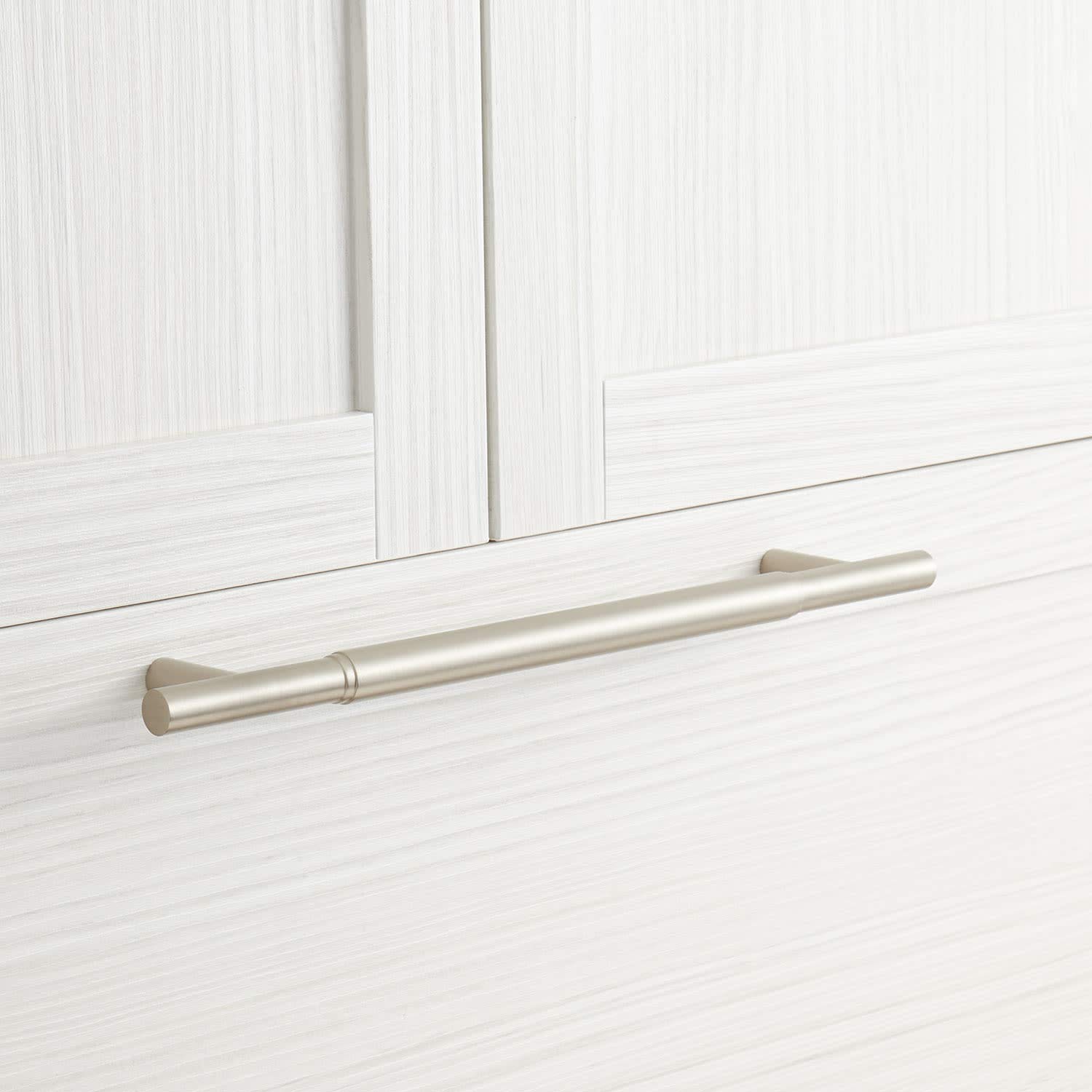 Signature Hardware 450255 Colmar 12 Inch Center to Center Bar Cabinet or Appliance Pull - Brushed Nickel | Modern Kitchen & Bathroom Hardware for Cabinets, Drawers & Furniture