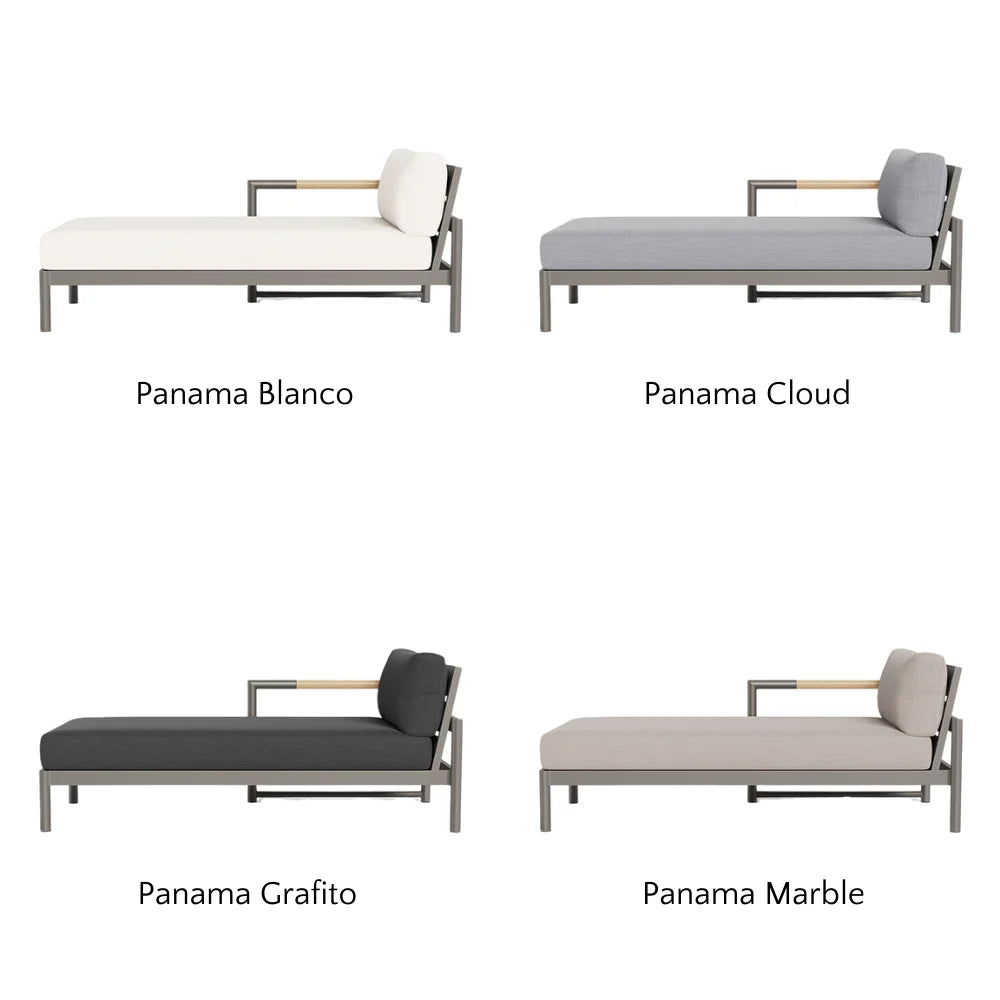 Breeze XL Outdoor Chaise Lounge Chair - Left Facing Patio Furniture for Poolside, Garden & Backyard Relaxation